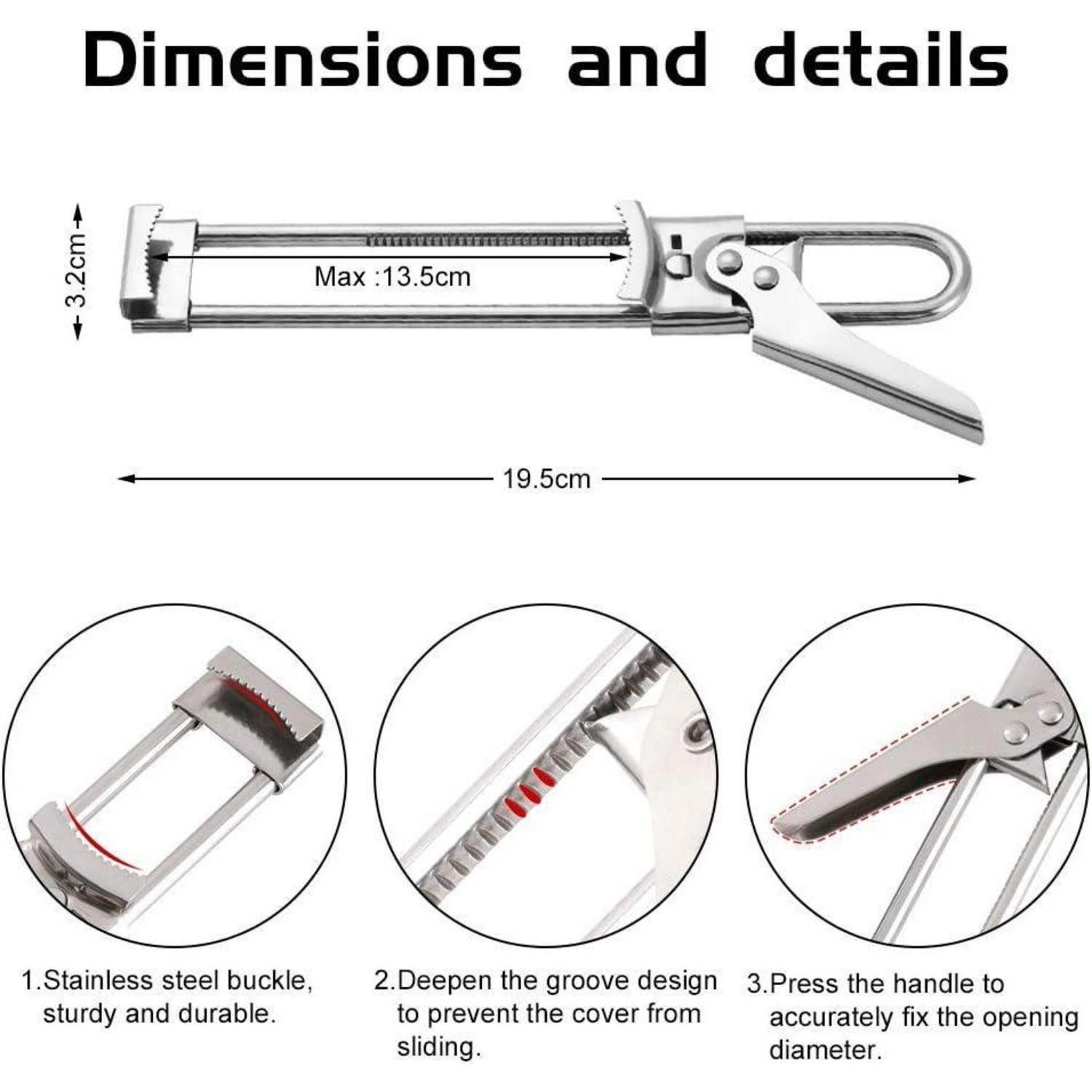 LuxusKollektion Kochbesteckhalter Verstellbarer Sicherheits Dosenöffner aus günstig online kaufen