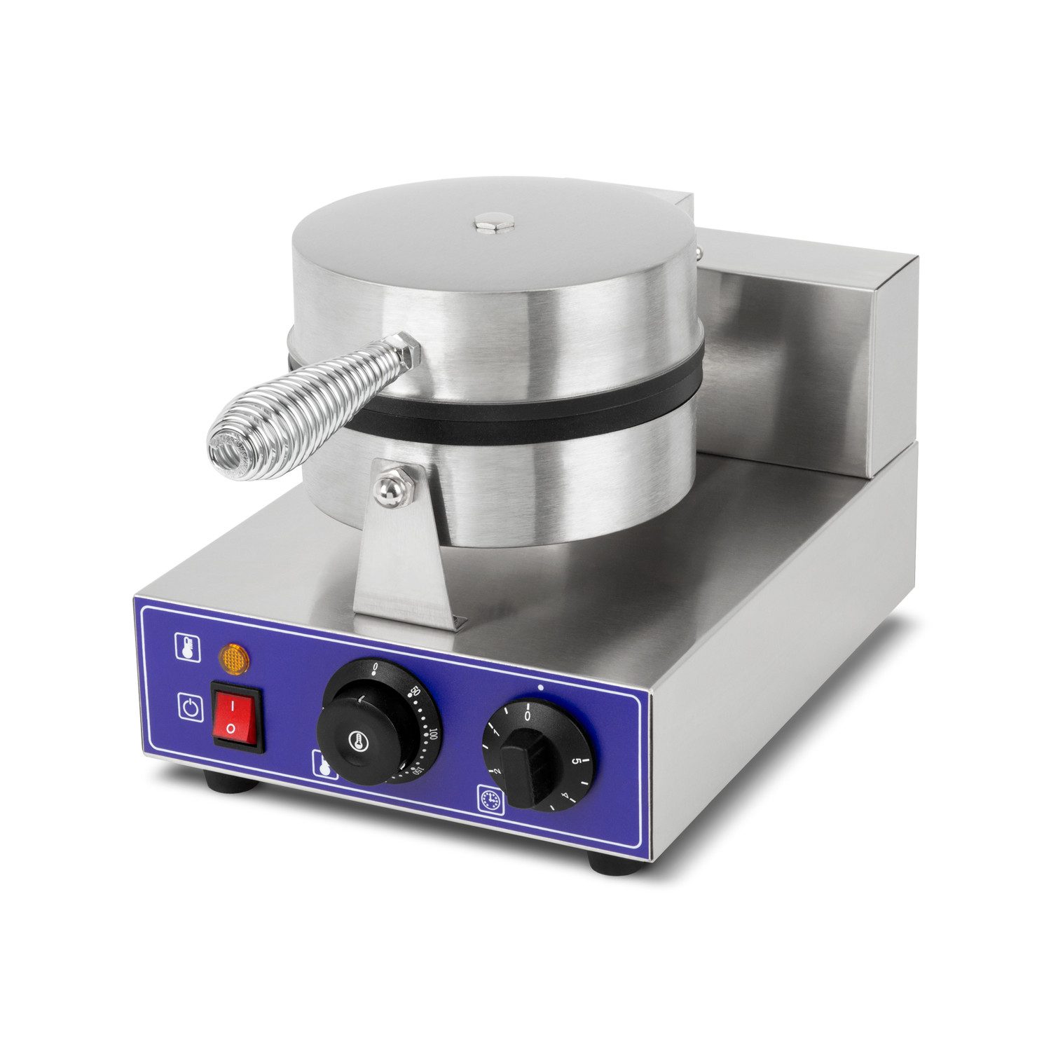 vertes Waffeleisen Belgische Waffel Maker Elektrisch 1000W aus Edelstahl, 1000 W, Timer Funktion bis 5min, Temperatur 50-300 °C Stufenlos Regulierbar