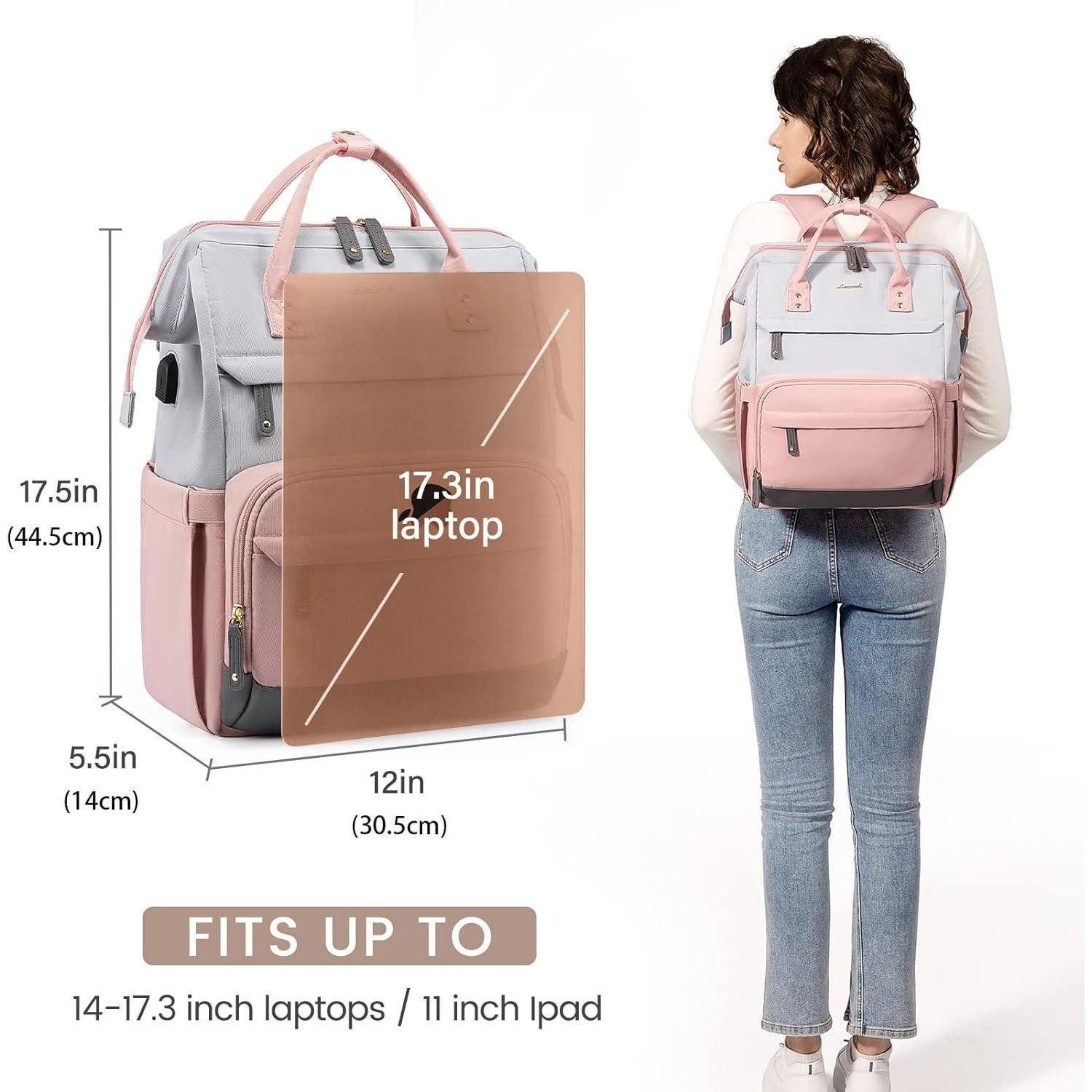 LuxusKollektion Laptoprucksack Rucksack Damen Groß 17.3 Zoll Laptop Schulrucksack Mädchen Teenager