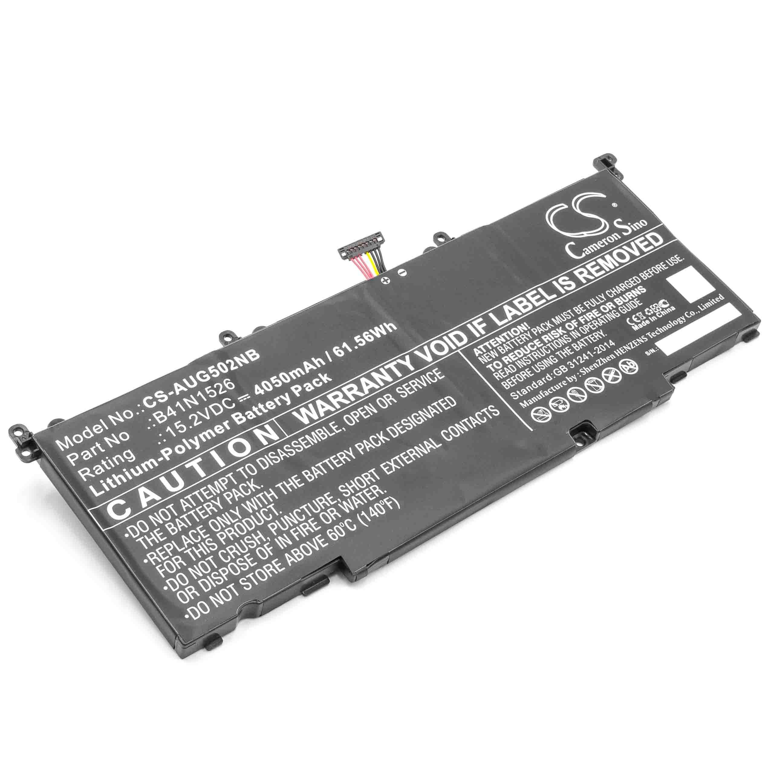 vhbw Ersatz für Asus B41N1526, Li-Polymer 0B200-0194000 V) mAh für 4050 Laptop-Akku (15,2