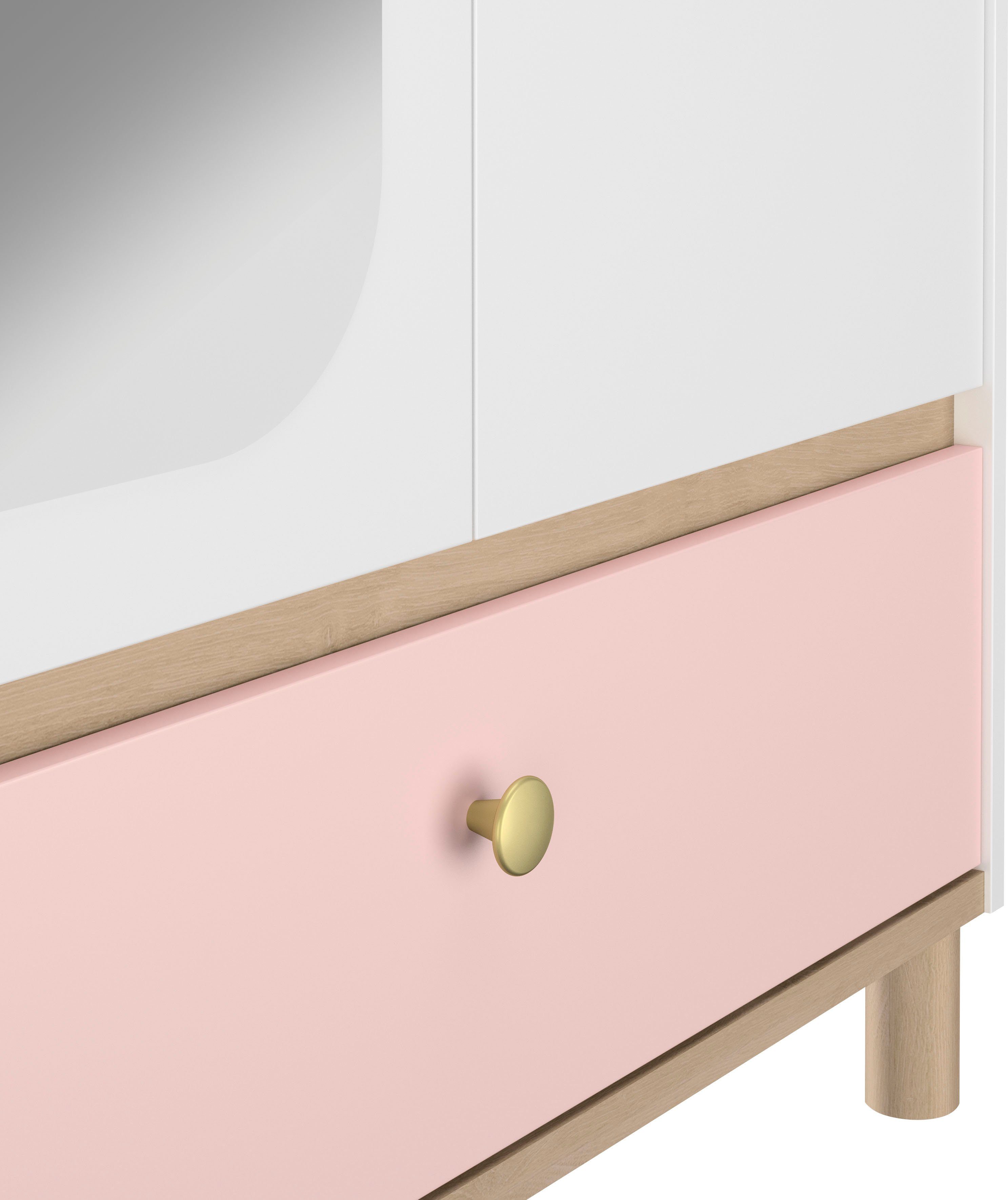 Gami Kleiderschrank Romy (1-St) Elegantes Design für eine sanfte und feminine Atmosphäre. – Bild 3 von 5