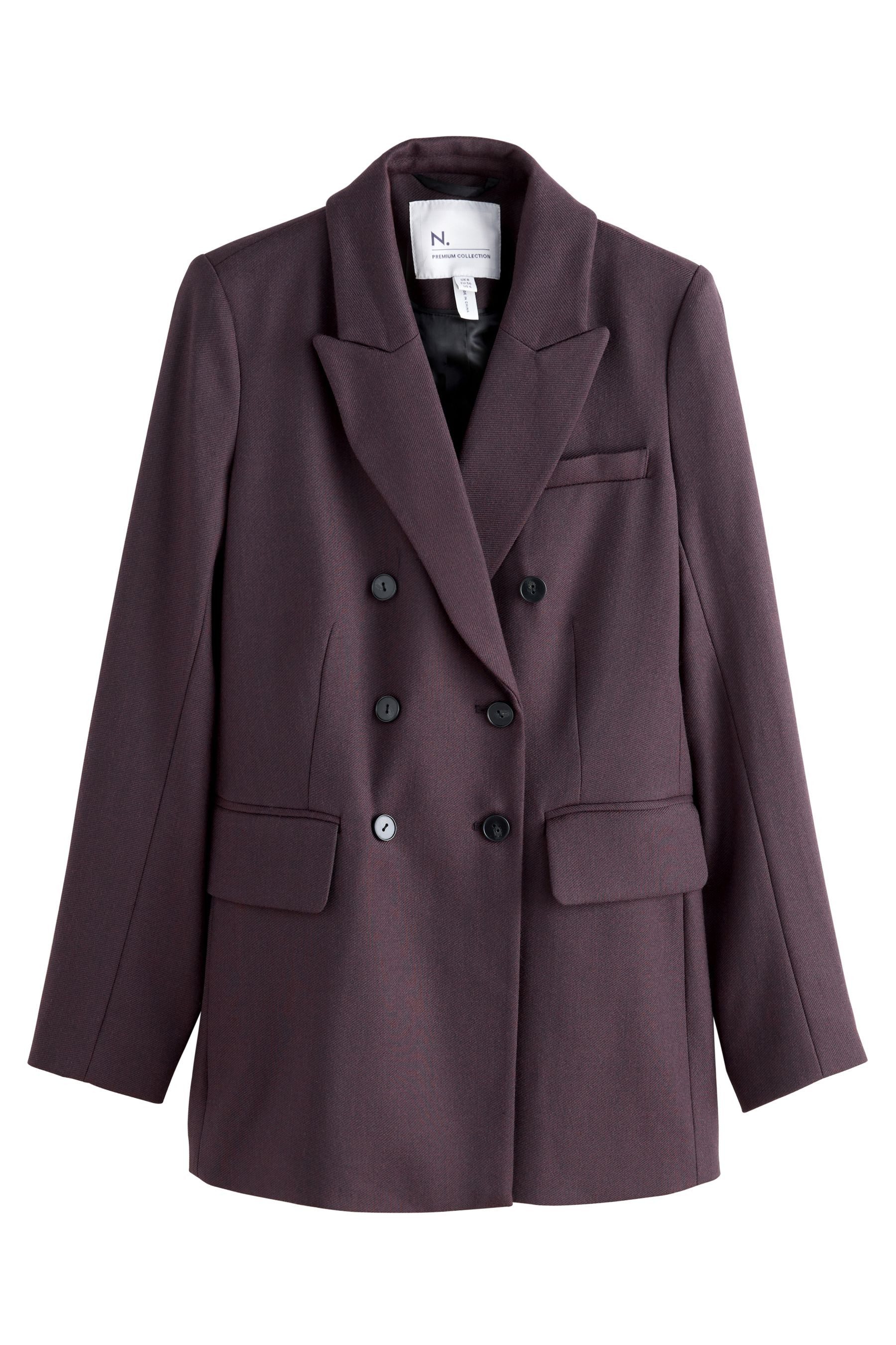 Jackenblazer Premium Twill-Blazer aus Wollgemisch
