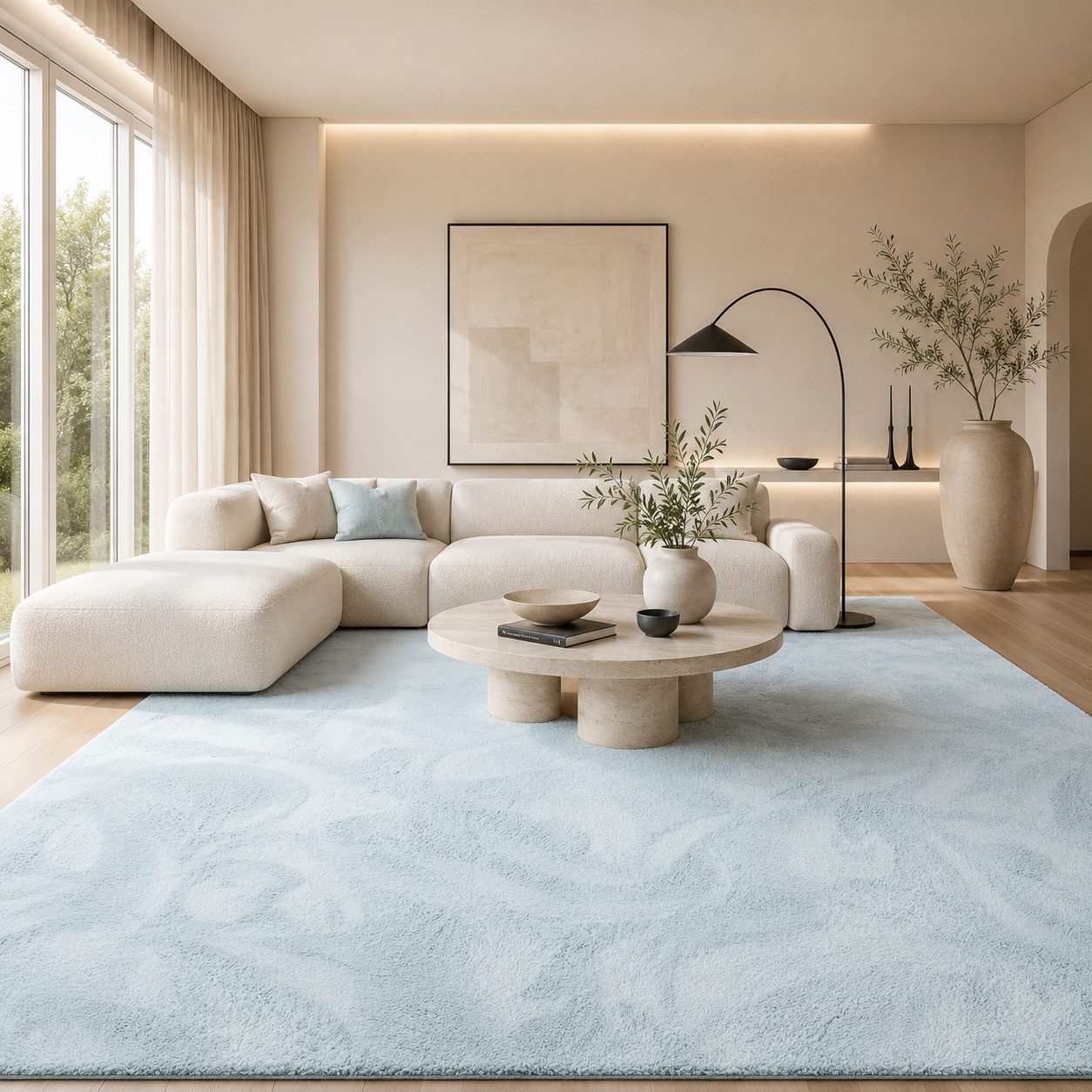 Pergamon Fellteppich Fellteppich Super Soft Pearl, Rechteckig, Höhe: 19 mm