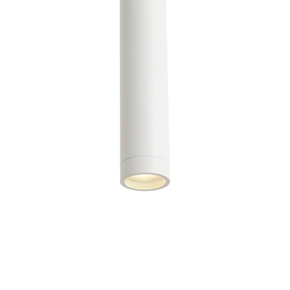 Qazqa Pendelleuchte Tuba, ohne Leuchtmittel, Kaltweiß, QAZQA Hängeleuchte, gu10, Weiß, Aluminium, Design