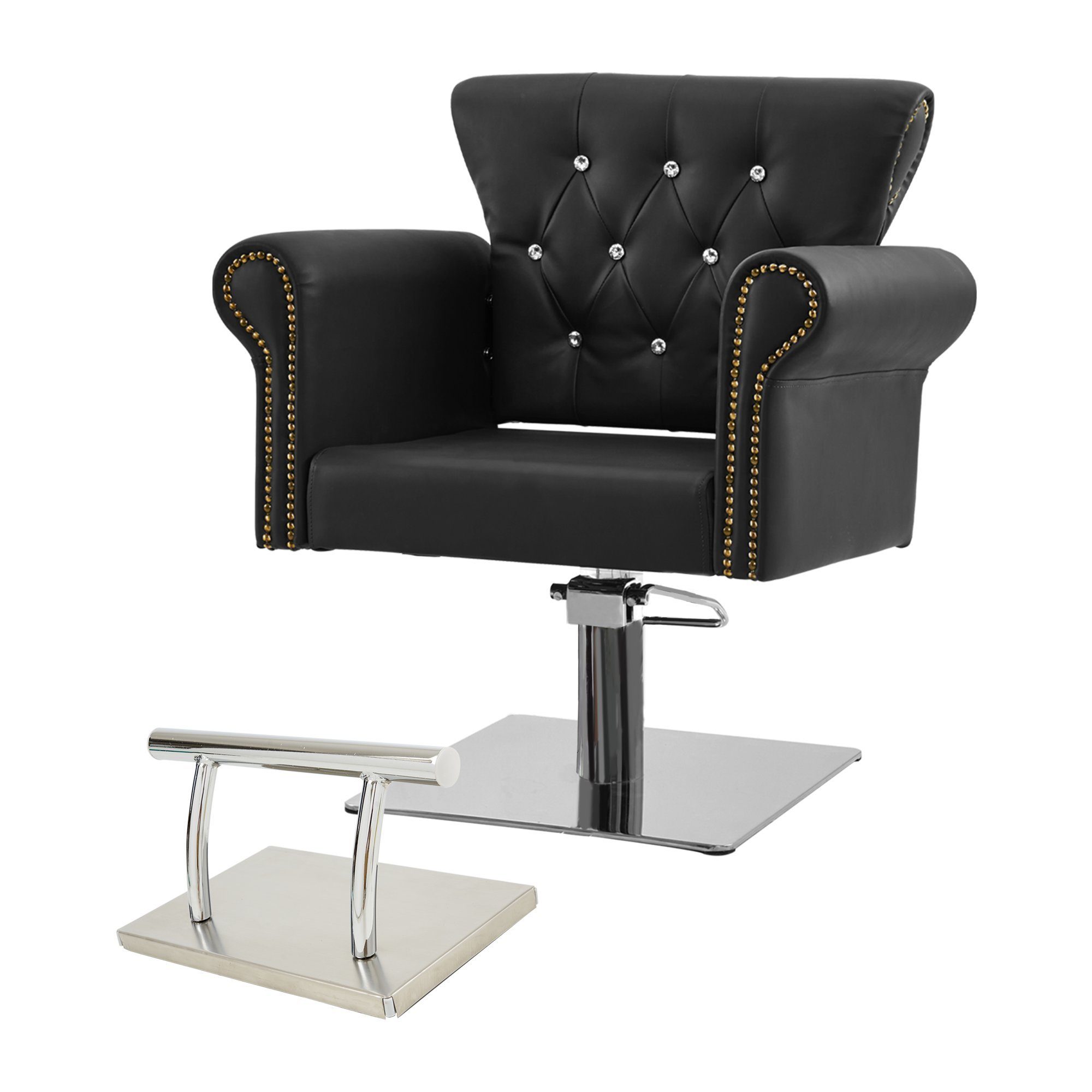 Barberpub Fußstütze Barberpub Edelstahl Fußstütze Friseurfußstütze mobile Fußpedal FT001