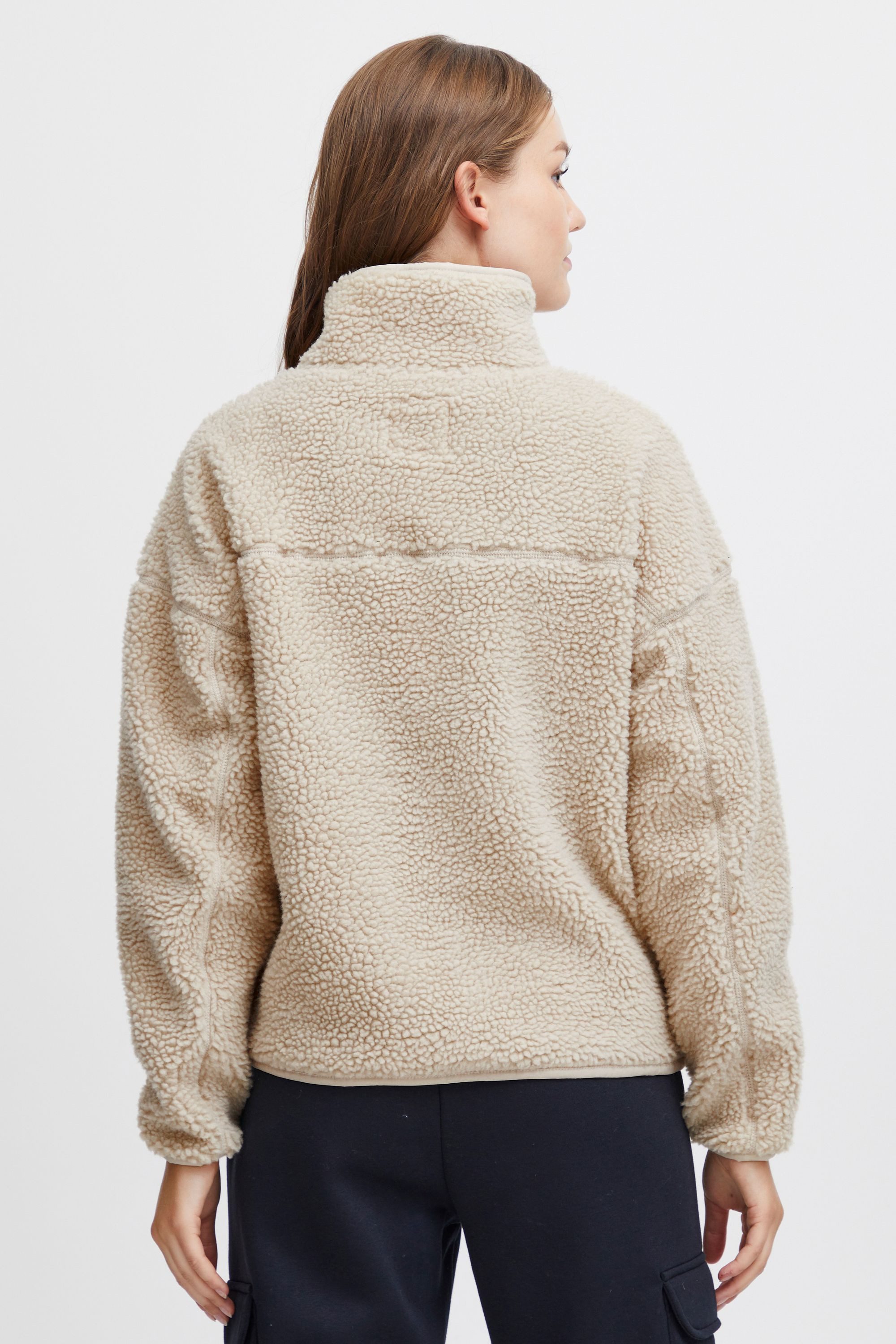 OXMO Plüschjacke OXTonje Kuschelige Teddyjacke mit Stehkragen – Bild 3 von 5