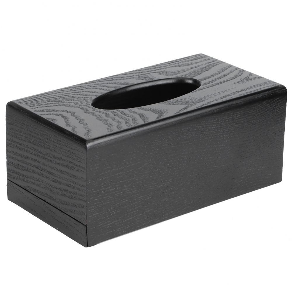 Truyuety Papiertuchbox Schwarze Taschentuchbox aus Holz, Serviettenbox, Taschentuchhalter (1 St)