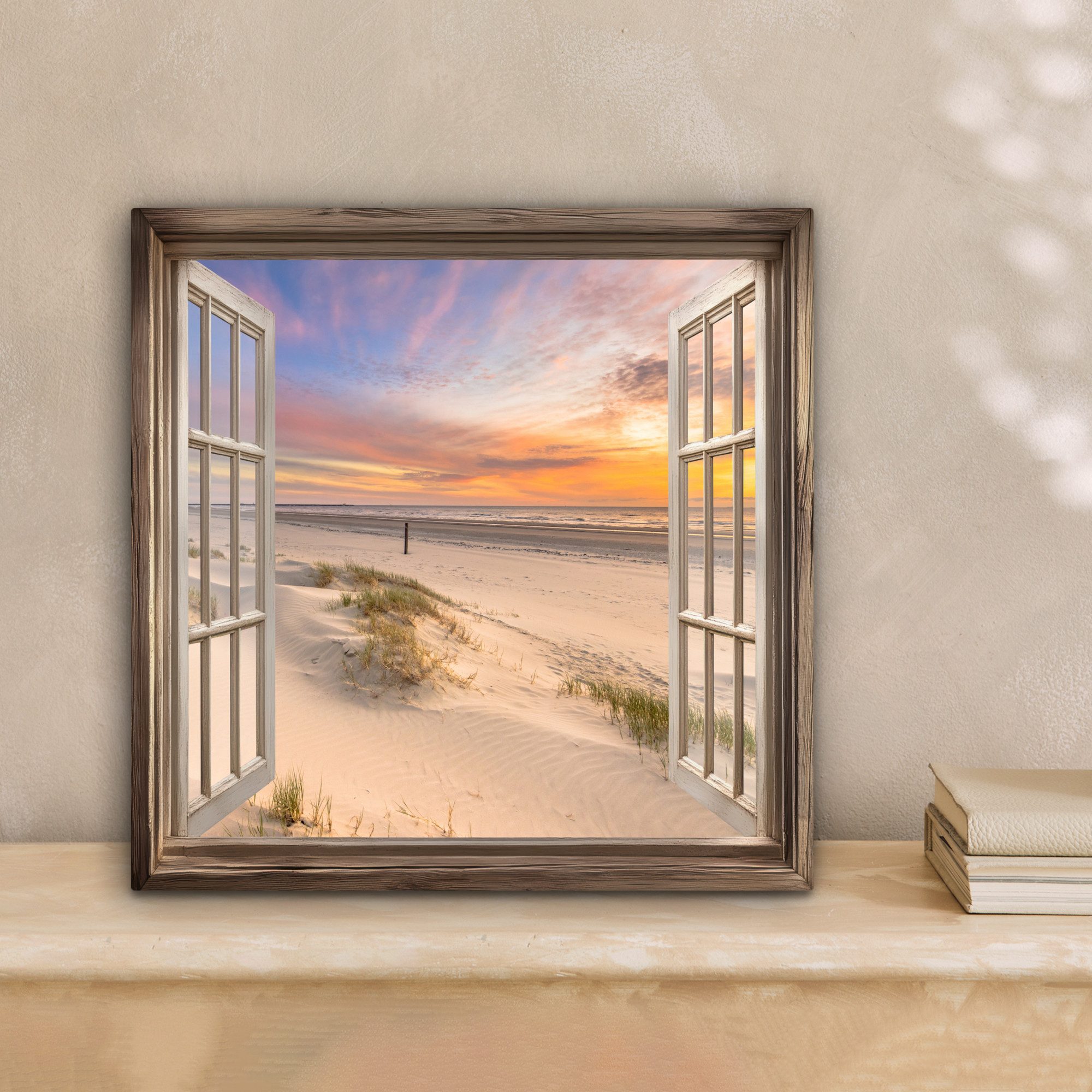 OneMillionCanvasses® Leinwandbild Aussicht - Strand - Dünen - Natur - Lands günstig online kaufen
