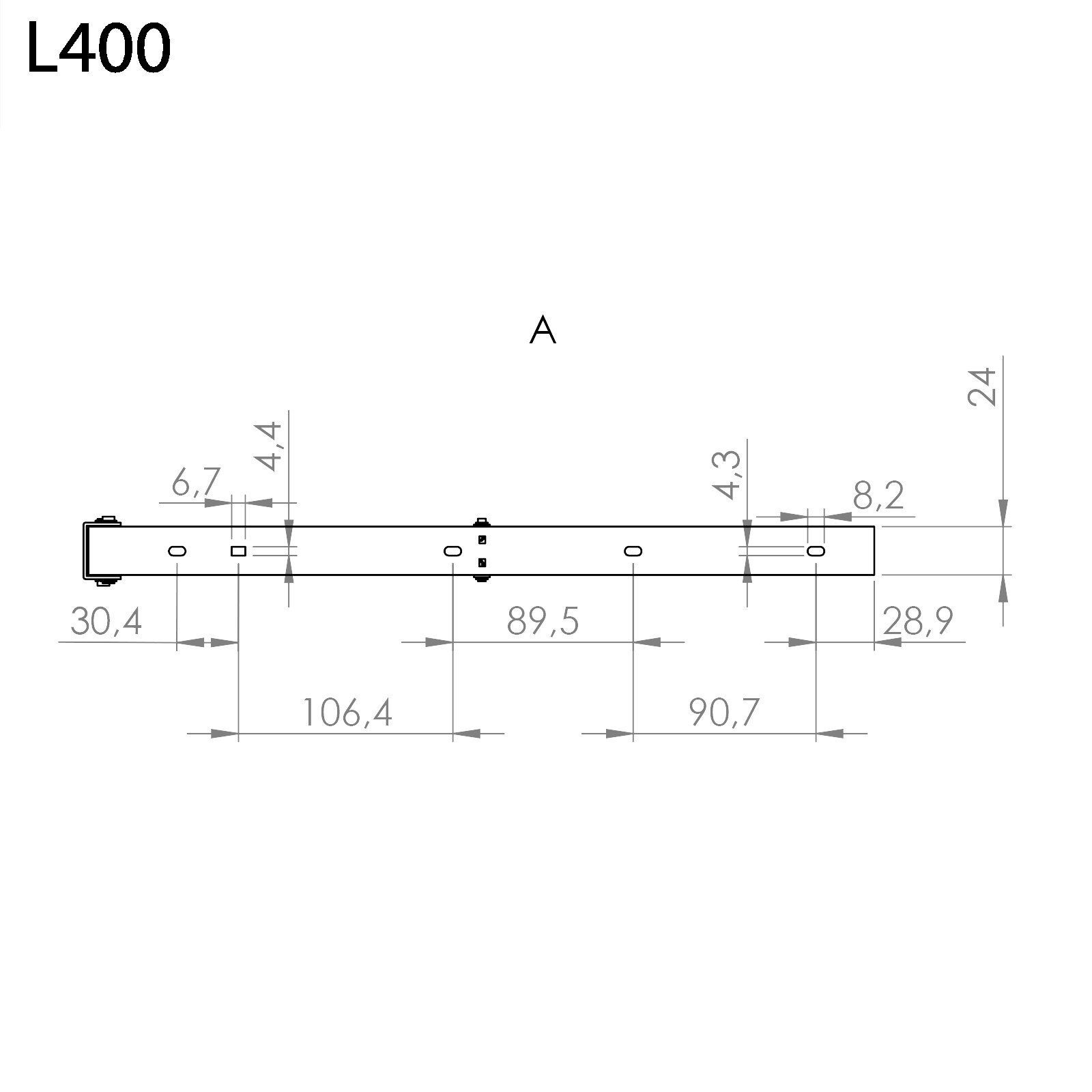 SO-TECH® Wandregalhalter Klappkonsole Länge 390 Schwarz Paar), 1-tlg. Tragkraft 300 mm / (pro kg mm Höhe 120