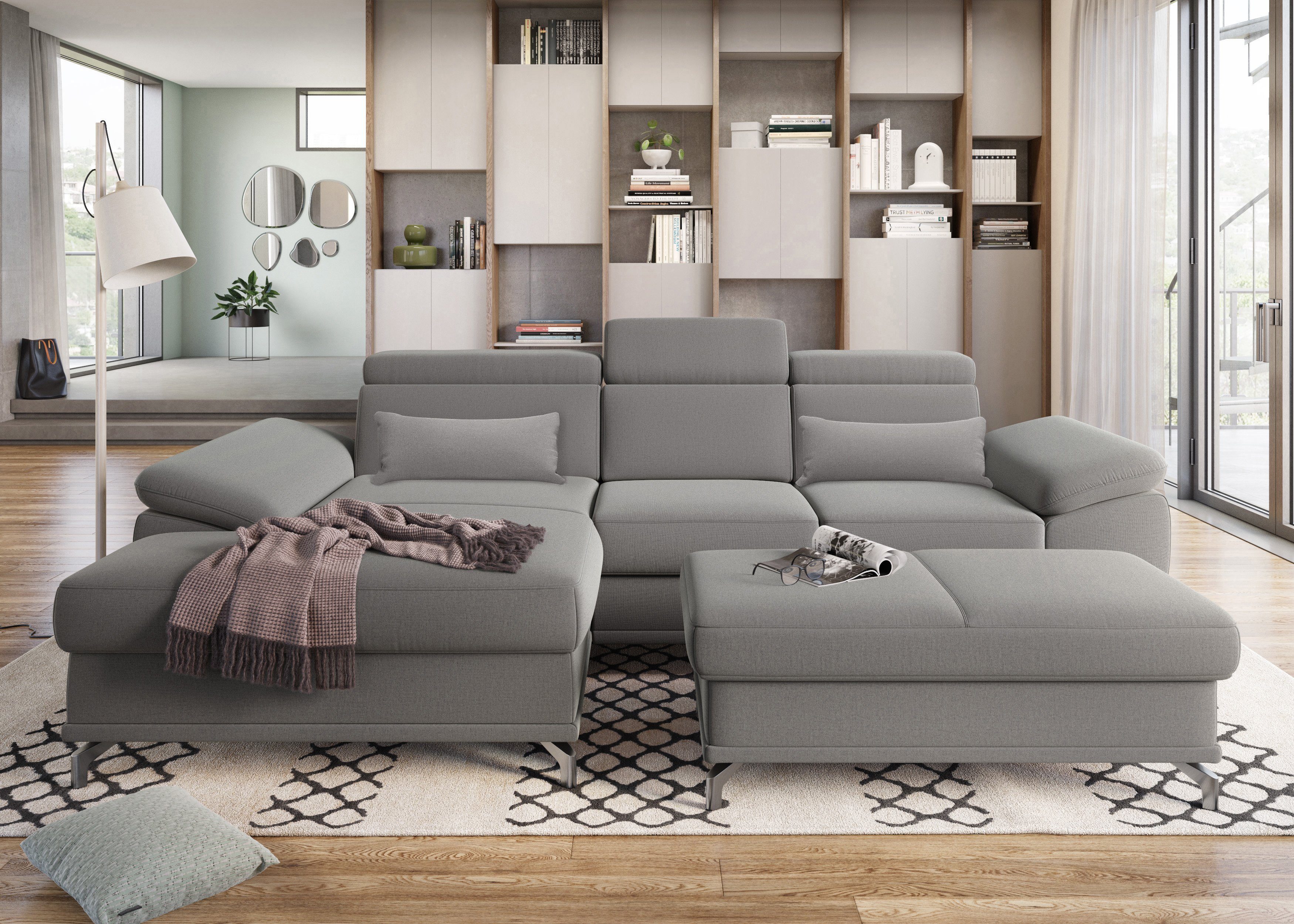 sit&more Ecksofa Cabrio L-Form, mit Sitztiefenverstellung, günstig online kaufen