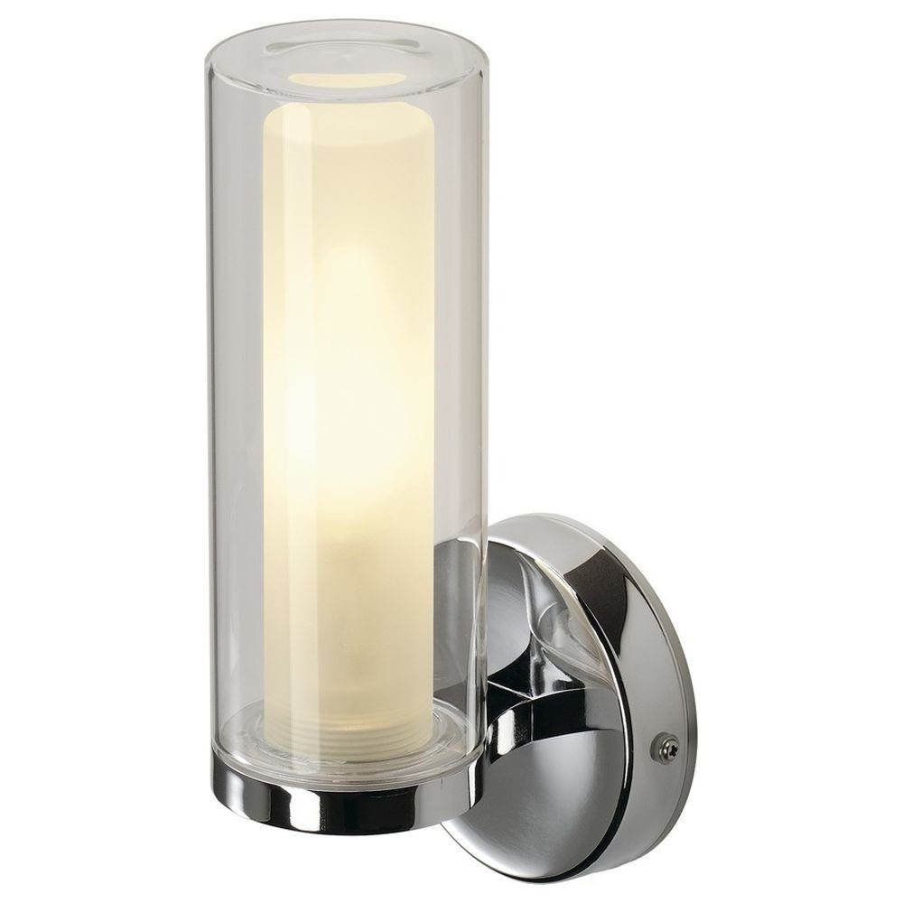 Angabe, Nein, für E14 1-flammig, max Badleuchte, Badezimmerlampen, enthalten: 40W Chrom Spiegelleuchte Wandleuchte das SLV in IP44 Badezimmer keine Lampen warmweiss, Leuchtmittel