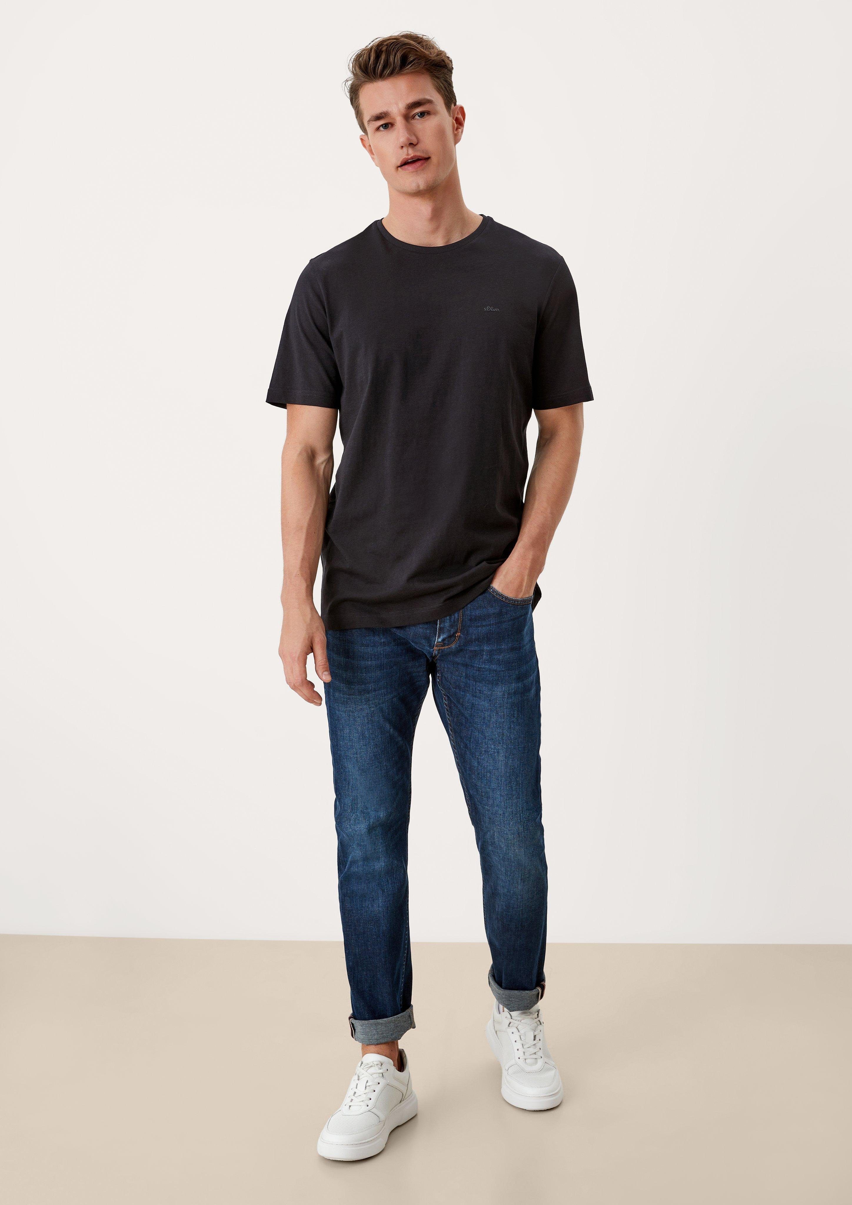 Kurzarmshirt Jerseyshirt mit Crew Neck (1-tlg) günstig online kaufen