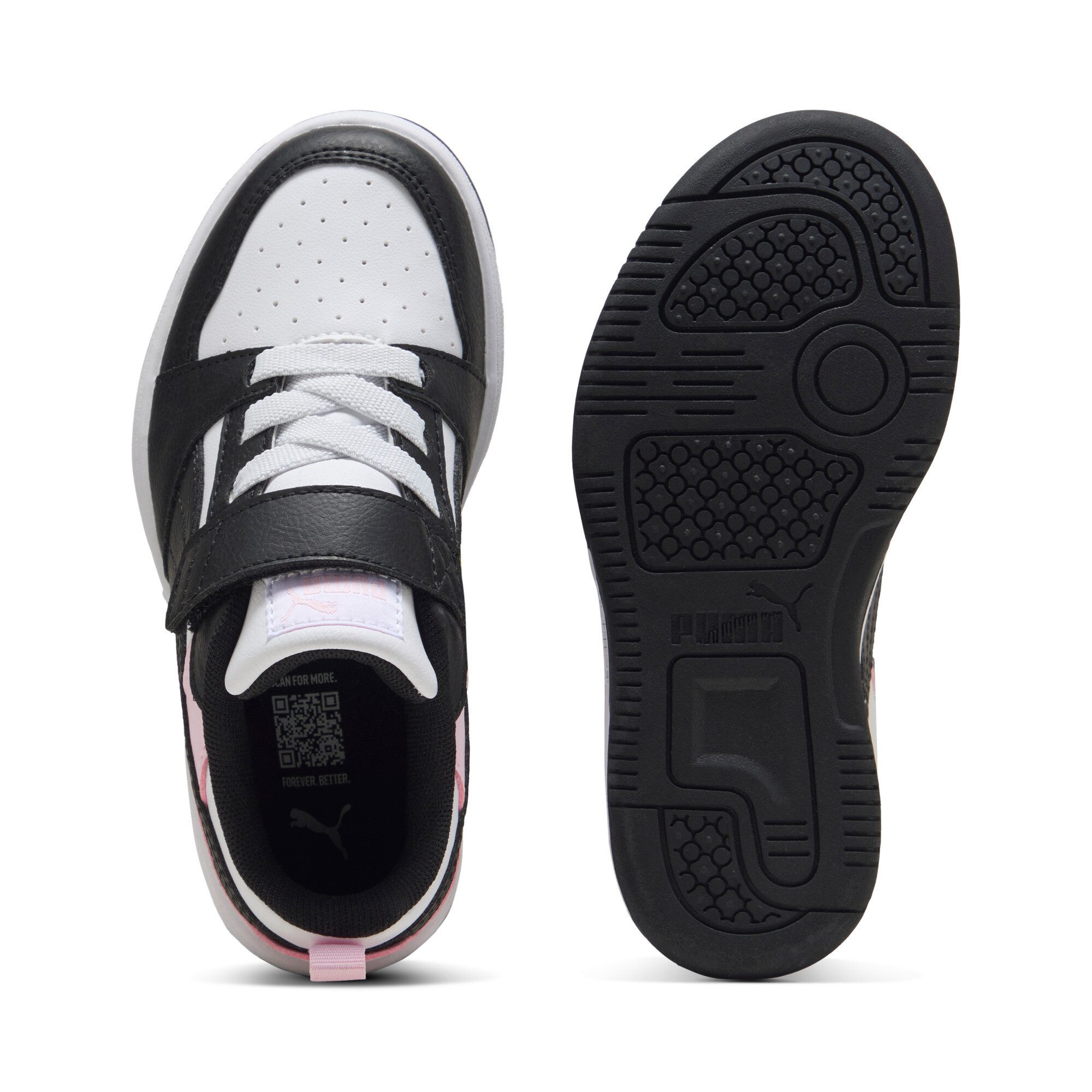 PUMA REBOUND V6 LO AC+ PS Sneaker (für Kinder) knöchelhoher Schnitt, mit Klettverschluss, mit Gummilaufsohle – Bild 4 von 5