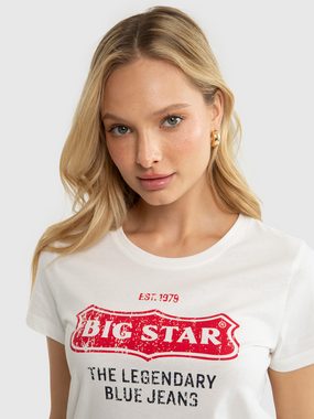 BIG STAR T-Shirt RISSMELNA weiß