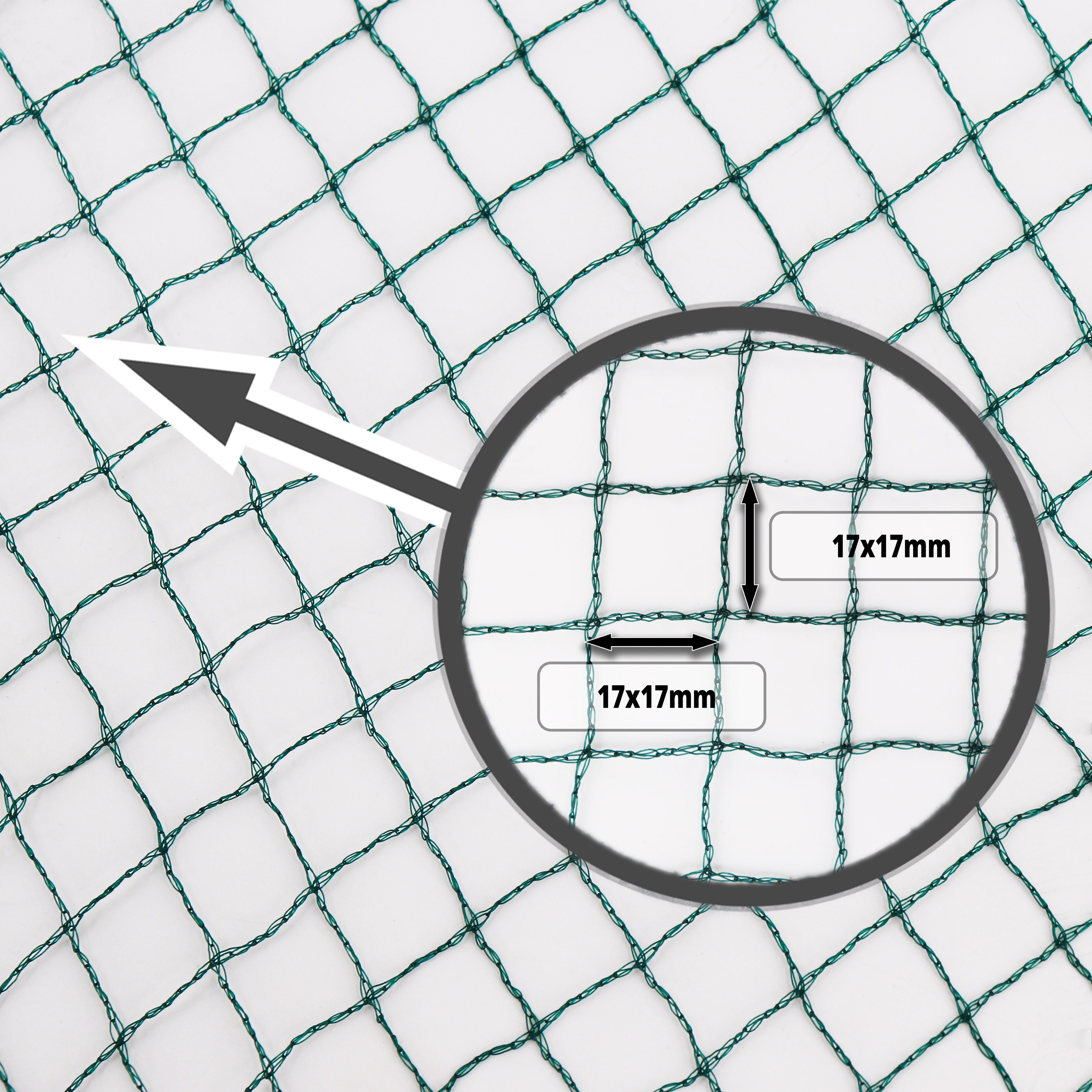 Aquagart Laubschutznetz Teichnetz 4m x 10m Laubnetz Laubschutznetz Vogelschutznetz (1-St)