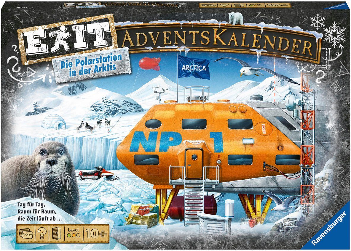 Ravensburger Spielzeug-Adventskalender Exit - Die Polarstation in der Arktis