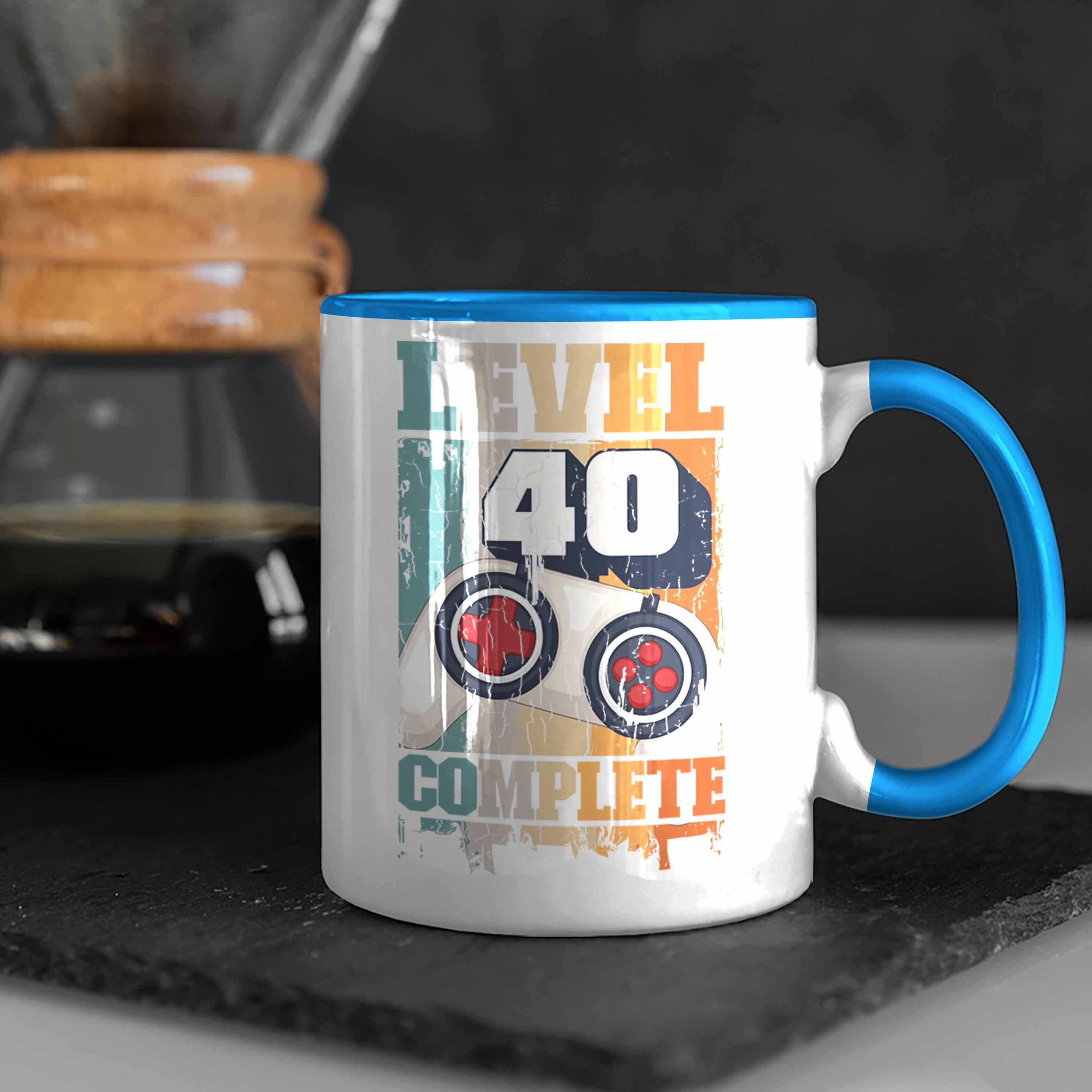 Blau 40. Lustig 40er Geschenk Trendation Gamer Tasse Tasse Vater Geschenkidee Geschenke Männer - Mann Trendation Geburtstag 40 Mutter