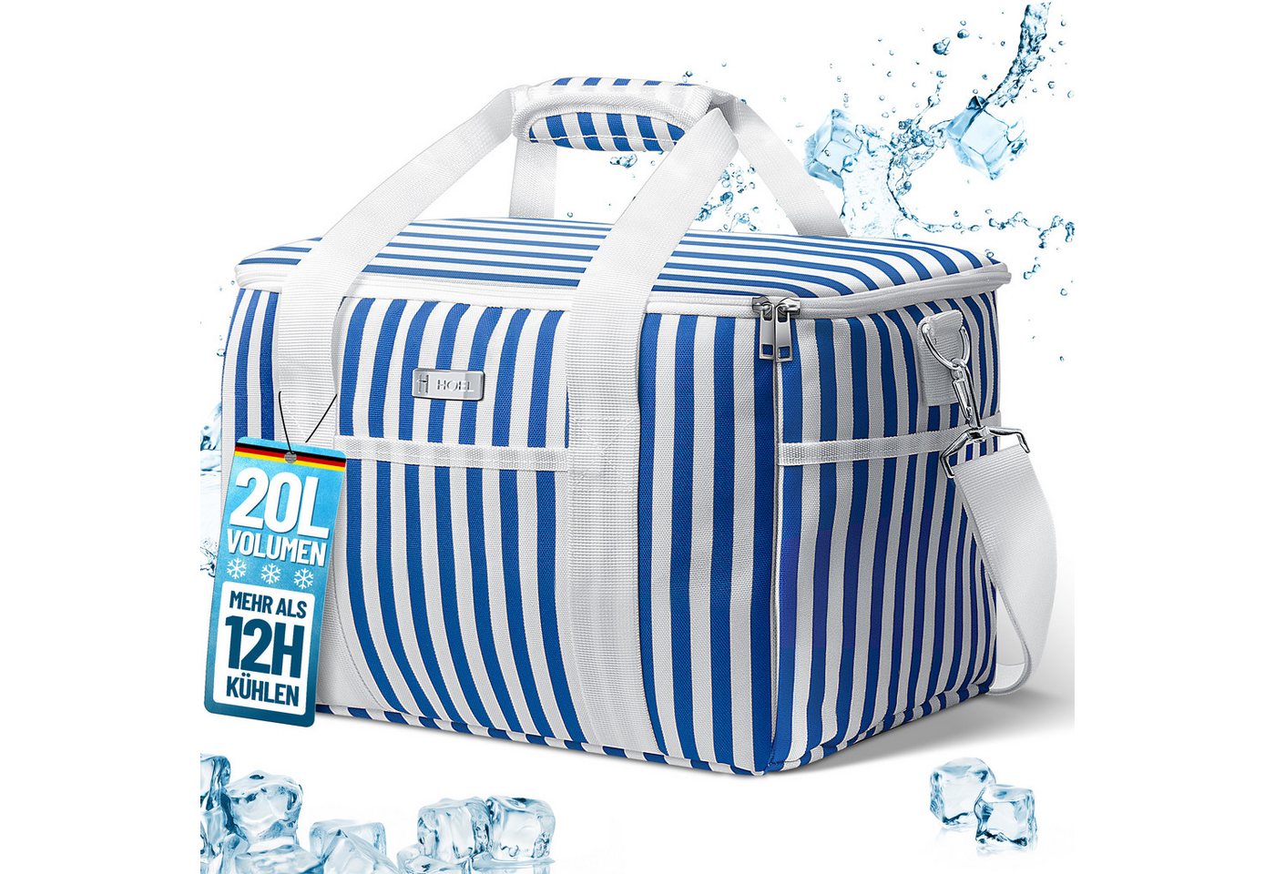 HOEL Kühltasche HOEL Kühltasche klein 20L & Gross 30L - Isoliertasche - Lunchtasche