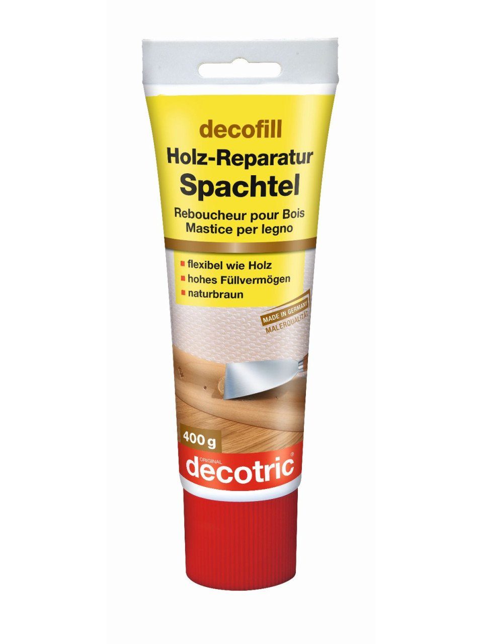 decotric® Spachtelmasse decofill Holz-Reparatur-Spachtel Braun 400 günstig online kaufen