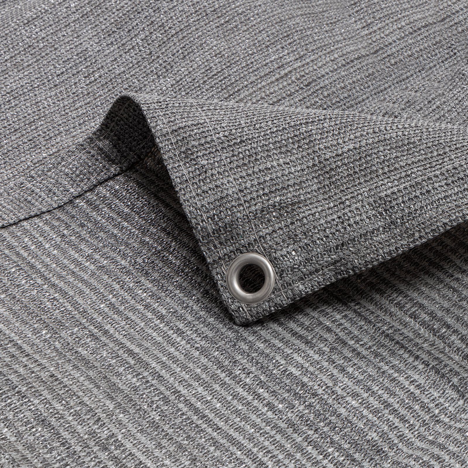 Floordirekt Camping Vorzeltteppich HDPE - Wasserdurchlässig Mit Ösen & Heringen