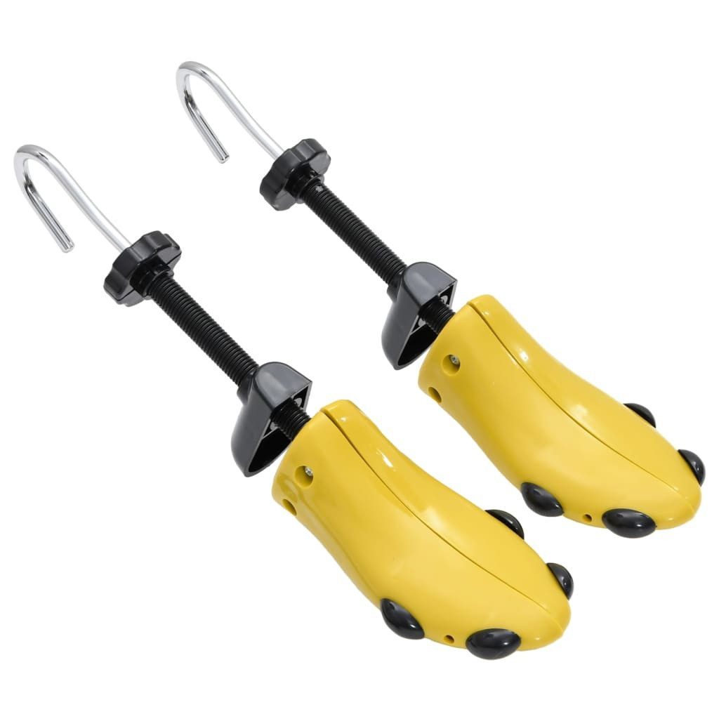 vidaXL Schuhspanner Schuhspanner mit Schuhanzieher Gelb EU 41-46 Kunststoff