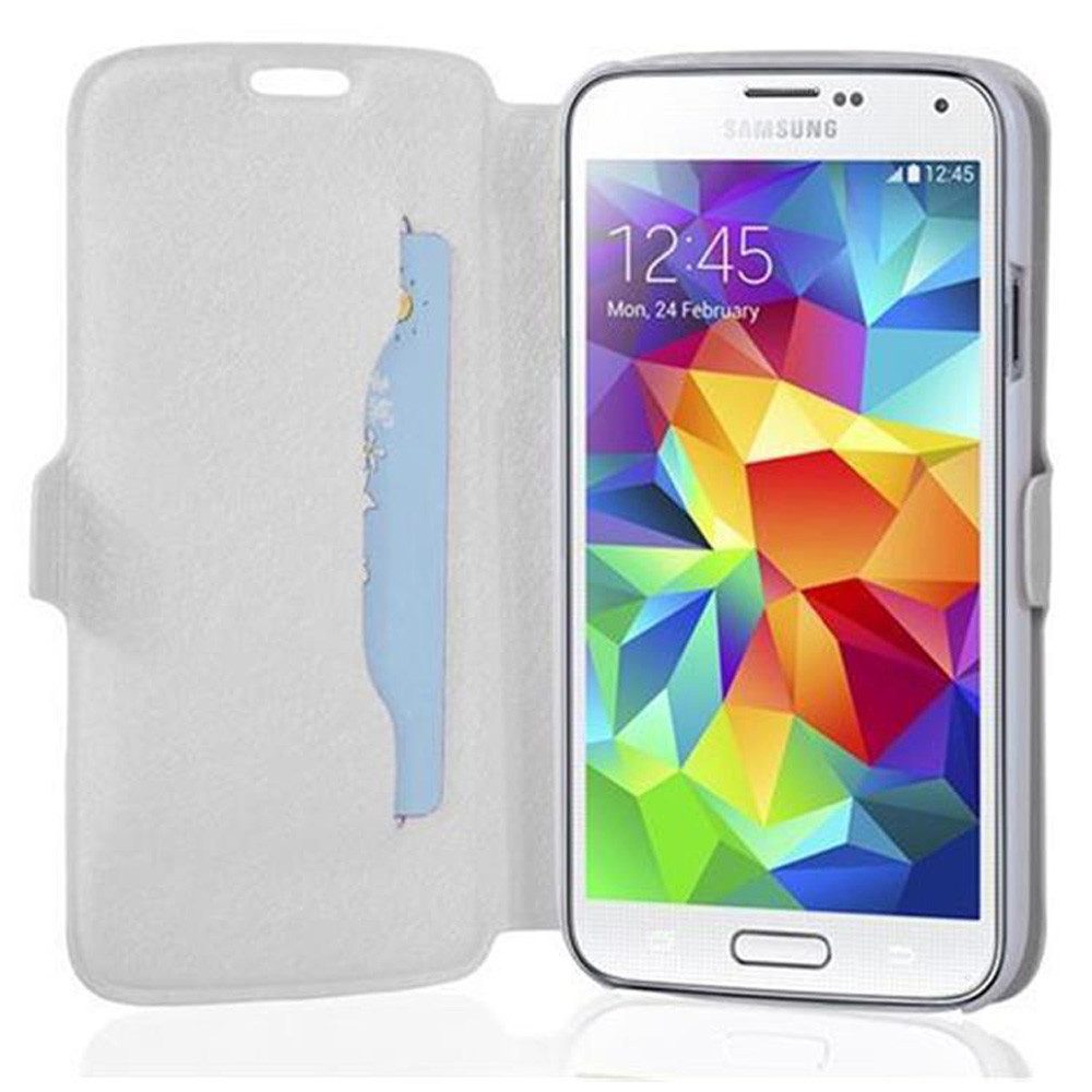 Cadorabo Handyhülle für Samsung Galaxy S5 / S5 NEO Hülle Samsung Galaxy S5 / S5 NEO, Schutzhülle mit Magnetverschluss und Kartenfach