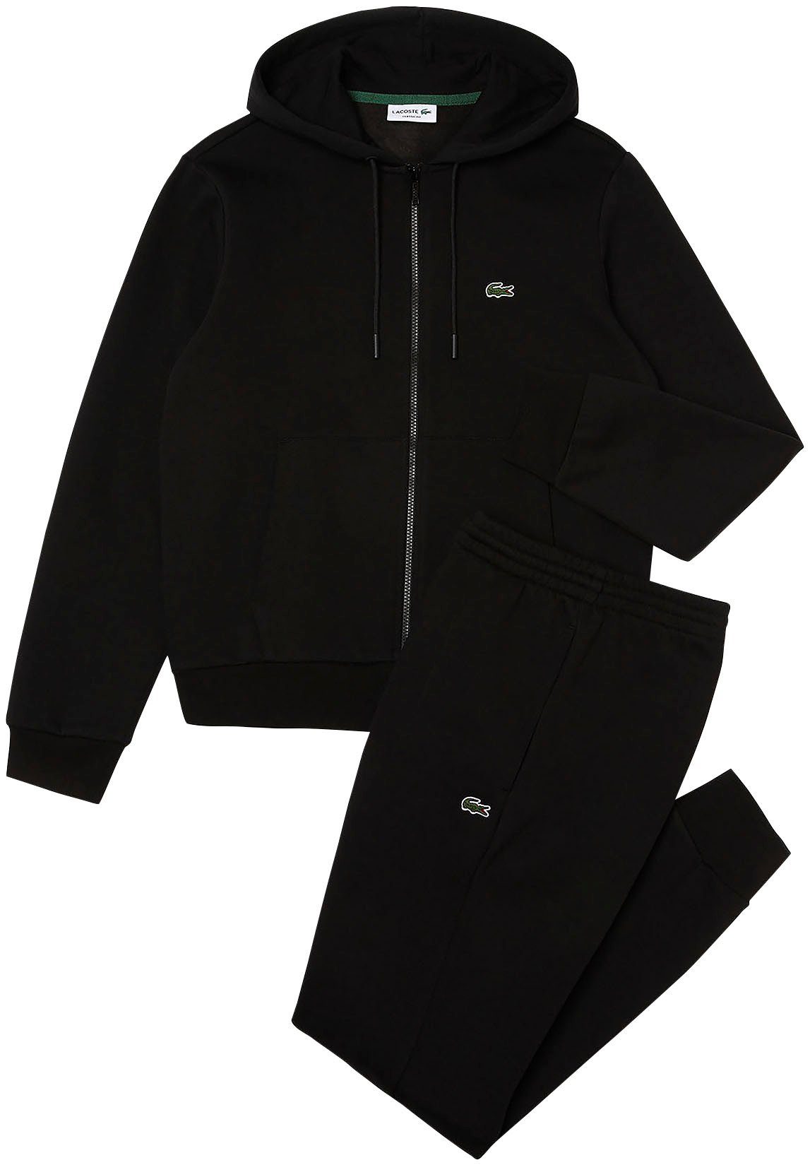 Lacoste Trainingsanzug (2-tlg), mit Kapuze, Hose mit elastischem Bund und  verstellbarem Kordelzug für eine perfekte Passform