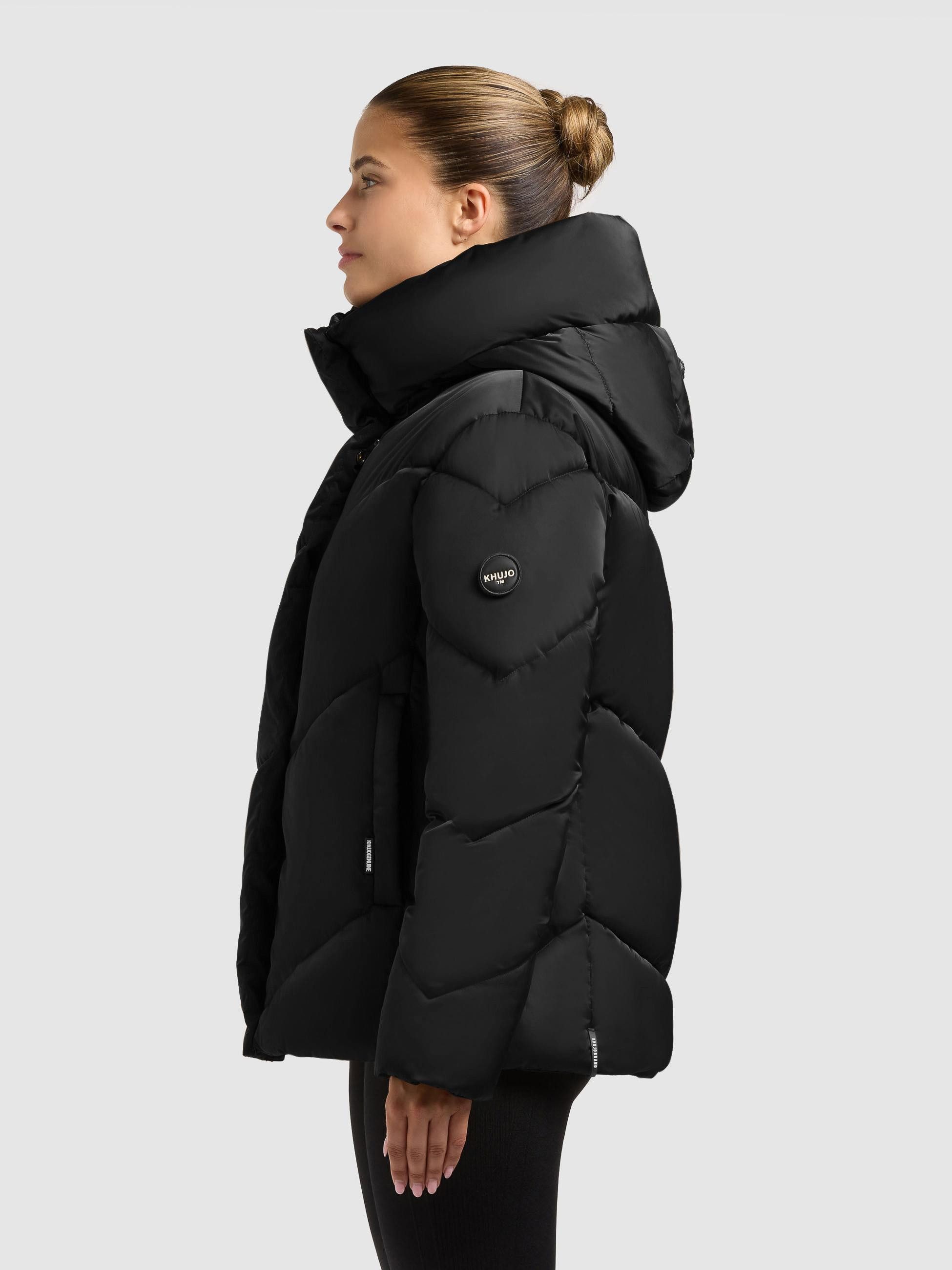 khujo Winterjacke Olsa2 Gefütterte Steppjacke mit Kapuze günstig online kaufen