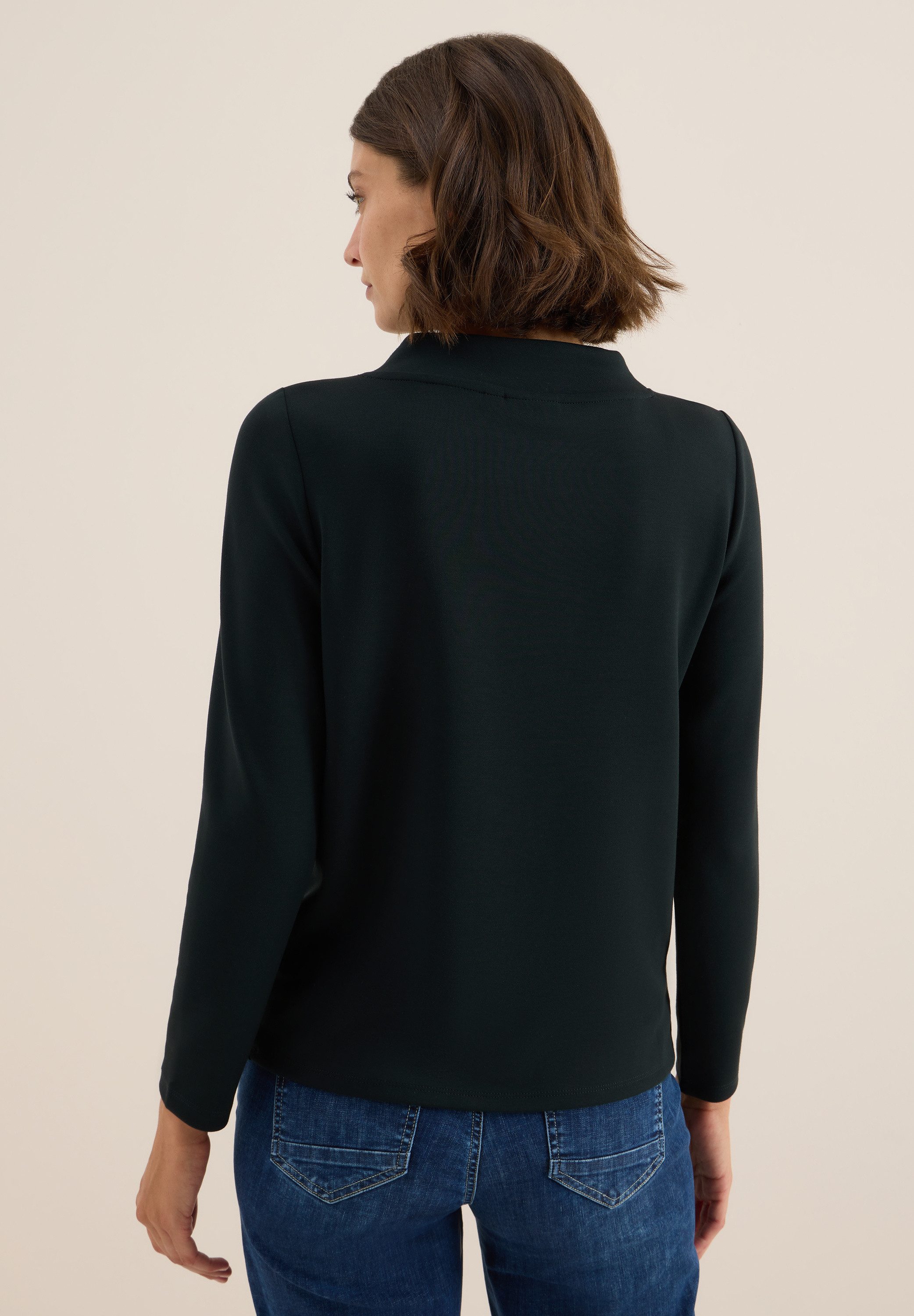 CECIL Langarmshirt mit Tunnelzugband am Kragen – Bild 3 von 5