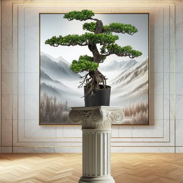 Kunstbonsai Große Kunstpflanze 75cm Deko Großer Bonsai mit Topf Kunststoff groß Bonsai, TronicXL, Höhe 75 cm, Im Topf