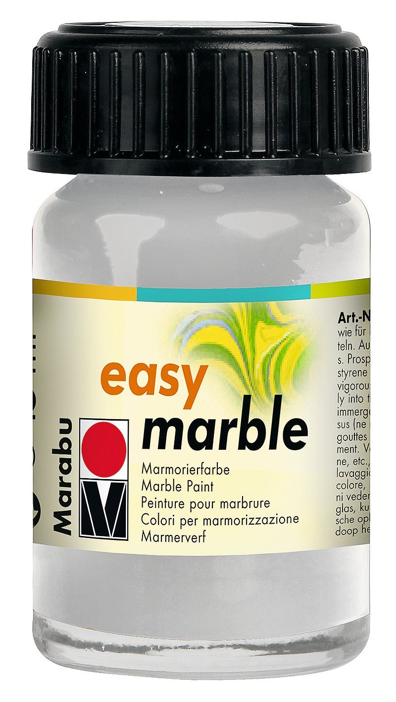 Marabu Bastelfarbe Easy Marble, ml Silber 15