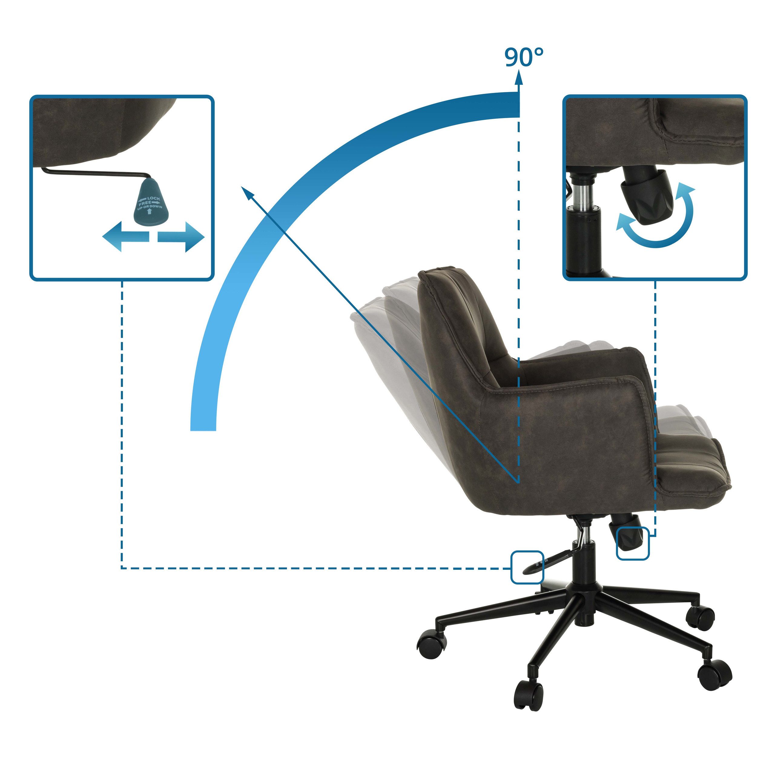 hjh LIVING Drehstuhl Home Office Bürostuhl günstig online kaufen