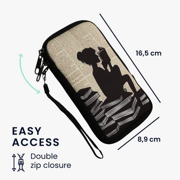 kwmobile Handyhülle Handytasche für Smartphones L - 6,5", Neopren Handy Tasche Hülle Cover Case Schutzhülle