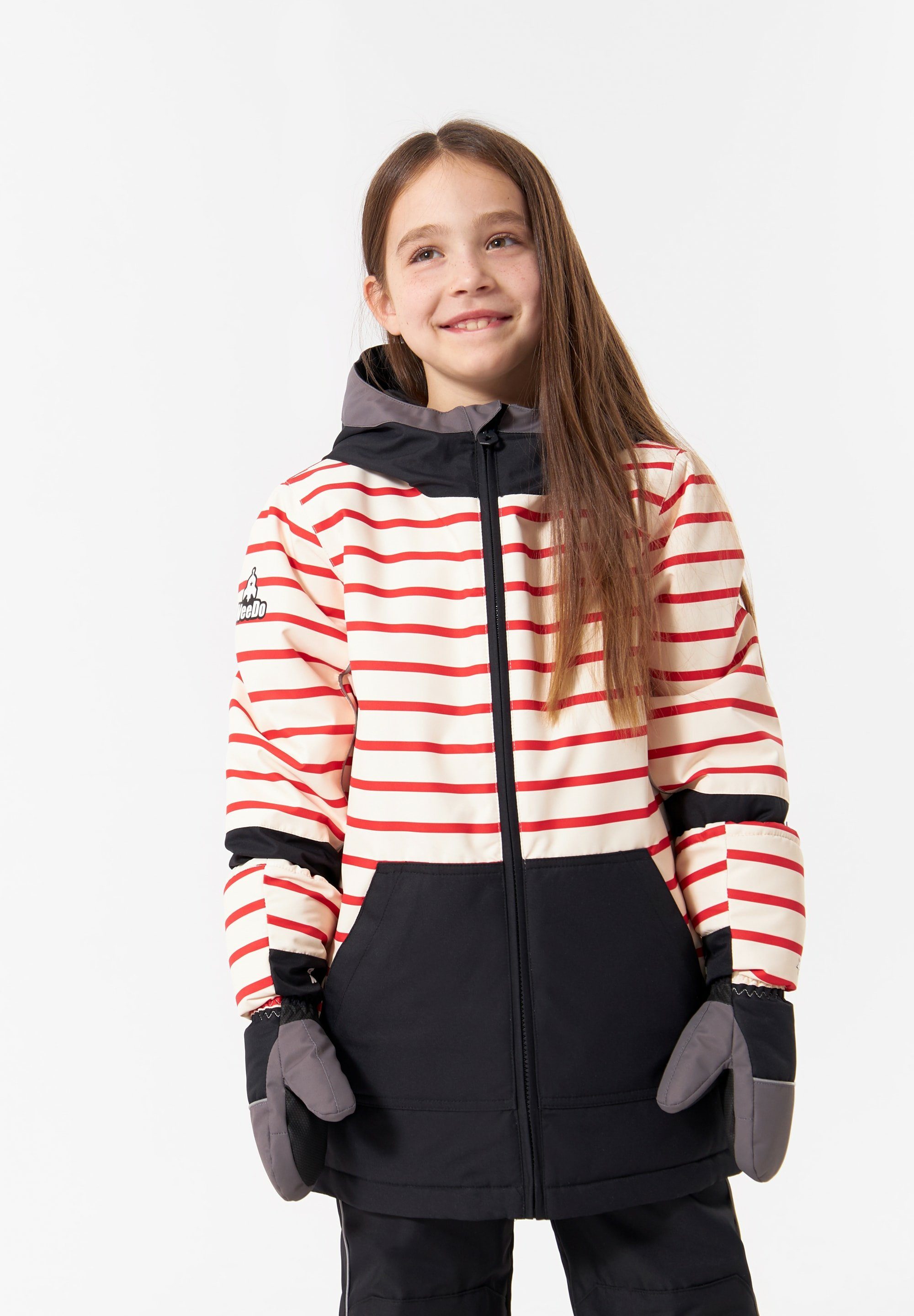 WeeDo Winterjacke COSMO PIRAT Atmungsaktiv, wasserdicht, helmkompatible Kapuze