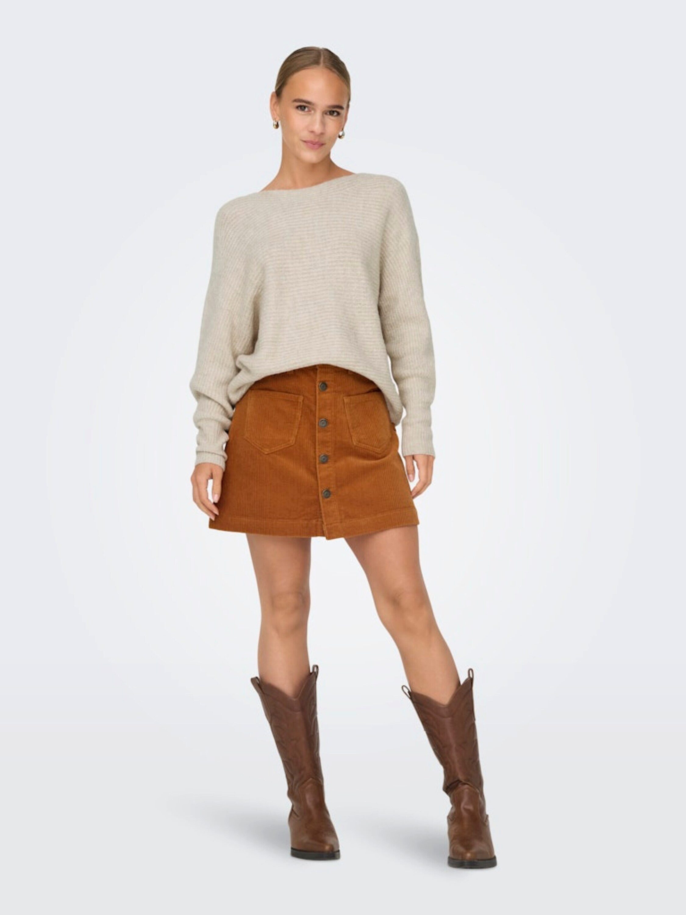 ONLY Minirock ONLAMAZING (1-tlg) Plain/ohne Details