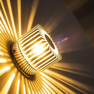 hofstein Wandleuchte »Icciano« Wandlampe aus Metall in Nickel-matt, ohne Leuchtmittel, Wandspot, 1xG9, mit Lichteffekt