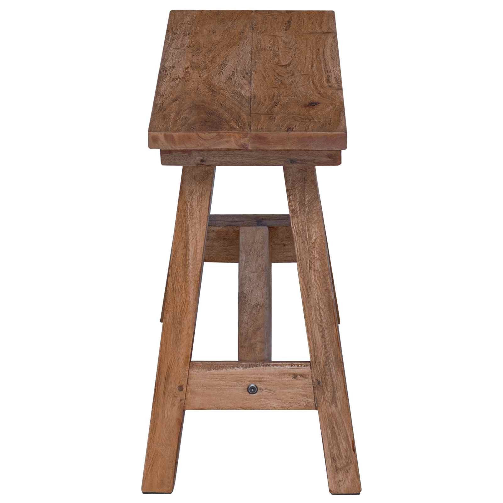 vidaXL Sitzbank Bank Natur 93 x 26 x 45 cm Mahagoni Holz (1-St)