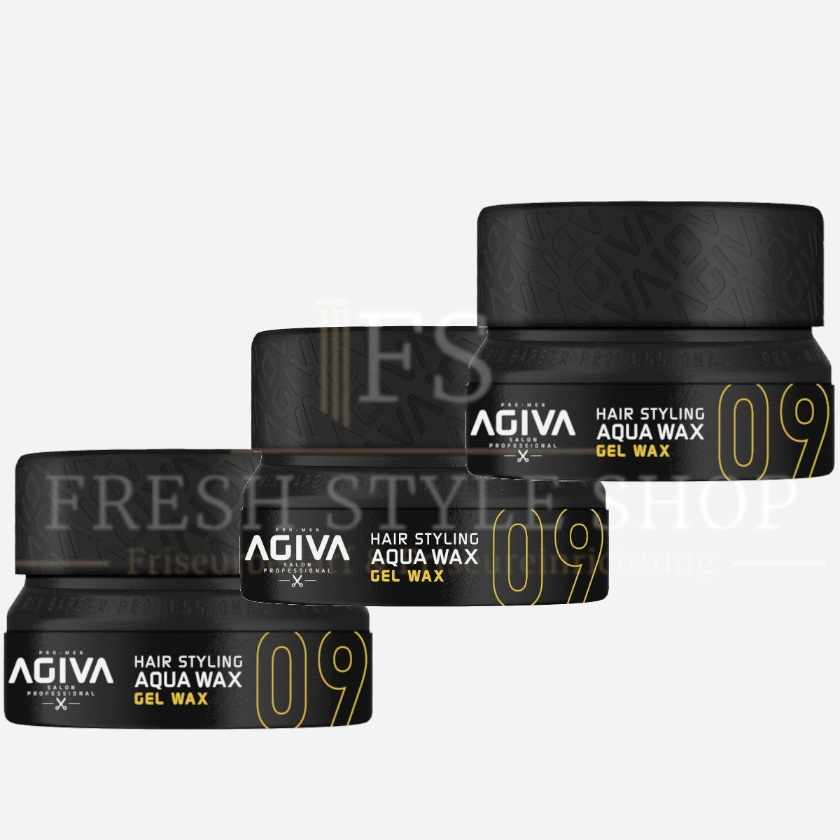 AGIVA Professional Воск для волос 3x Воск для волос Haar Wax 155ml 09 Gel Wax, 3-tlg.