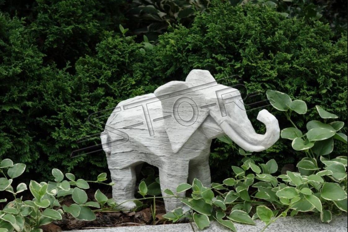 JVmoebel Skulptur Design S103094 Figur Garten Figuren Statuen Skulptur Statue Elefant Skulpturen