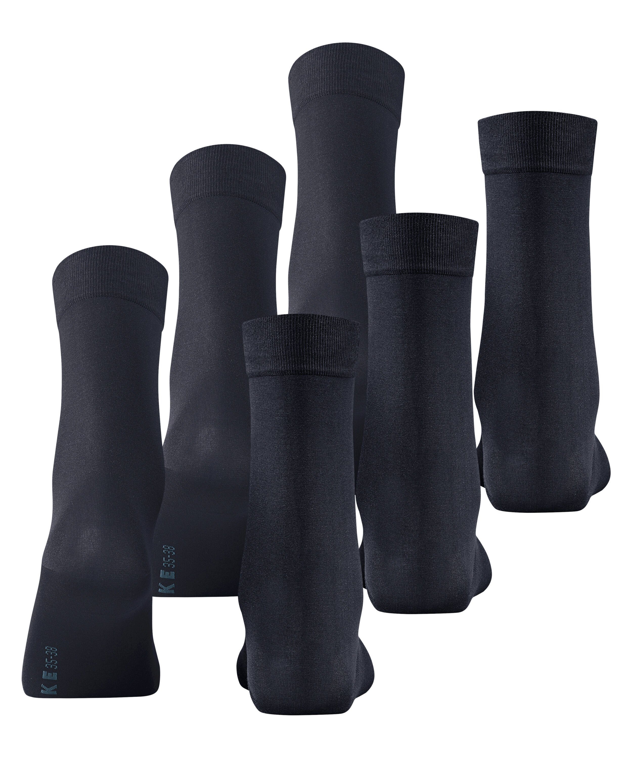 Cotton FALKE Touch dark (6370) Socken 3-Pack navy (3-Paar)