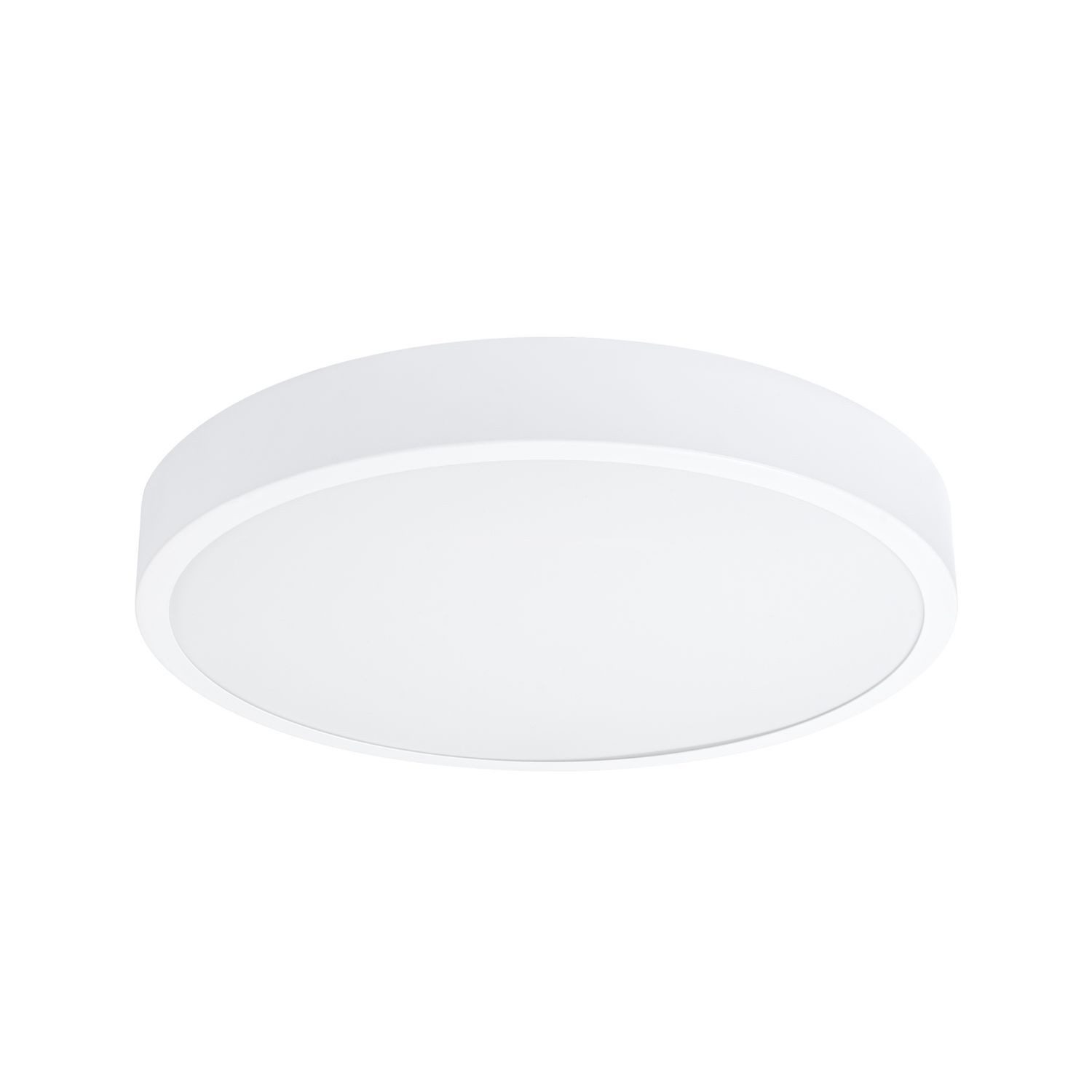 Licht-Erlebnisse Deckenleuchte LINNEA, LED fest integriert, Warmweiß, LED Aluminium 3000 K warmweiß 2539 lm rund Ø 50 cm Weiß Modern