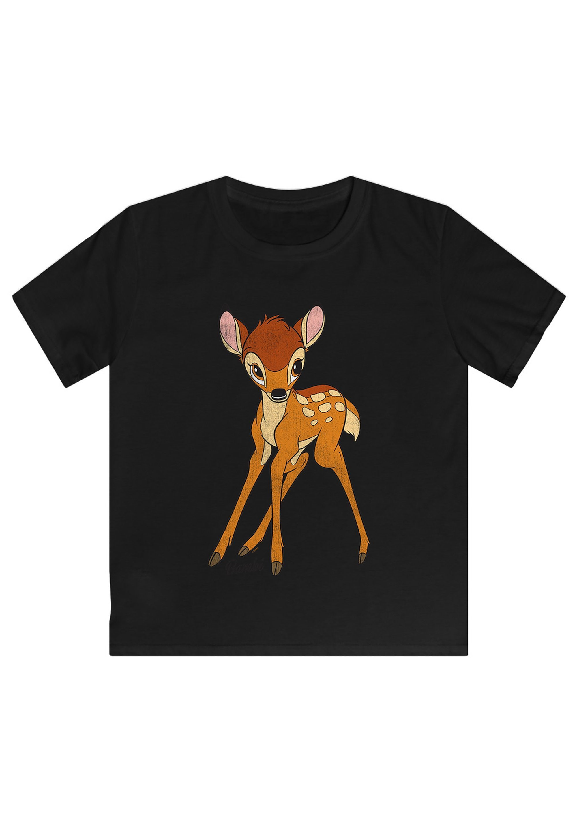 F4NT4STIC T-Shirt Disney Bambi Classic Movie Comic TV - Fan Unisex Premium Kinder,Premium Merch,Jungen,Mädchen,Bedruckt Film schwarz Merch