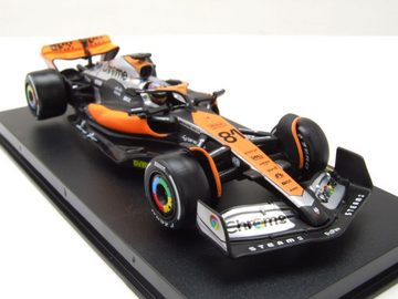 Bburago Modellauto McLaren MCL60 Formel 1 2023 #81 Piastri mit Figur Modellauto 1:43, Maßstab 1:43