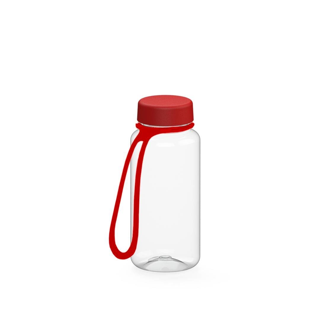 elasto Trinkflasche 0,4 L Wasserflasche "Refresh" aus Tritan mit Trägerband, Made in Germany, Geschmacksneutral, Robust, Sportflasche, Langlebig