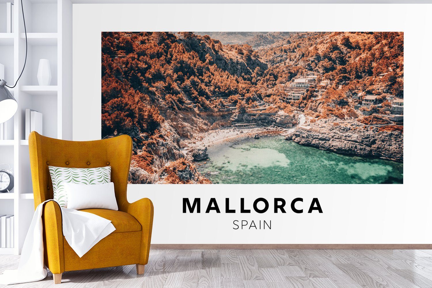 Spanien St), Natur, Wohnzimmer, Fototapete (6 - Mallorca für Wallpaper - Matt, Schlafzimmer, Tapete MuchoWow Vinyl bedruckt, Kinderzimmer,