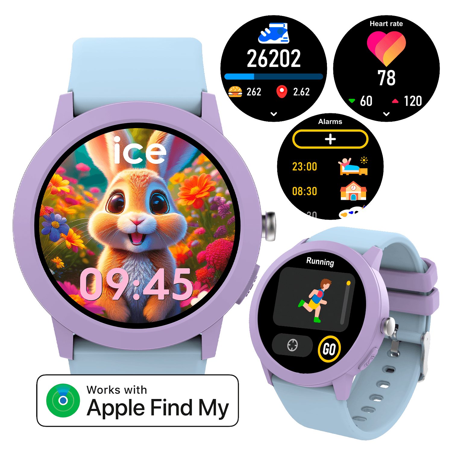 ice-watch Smartwatch, Armbanduhr, Kinderuhr, Silikonarmband, Bluetooth, digital