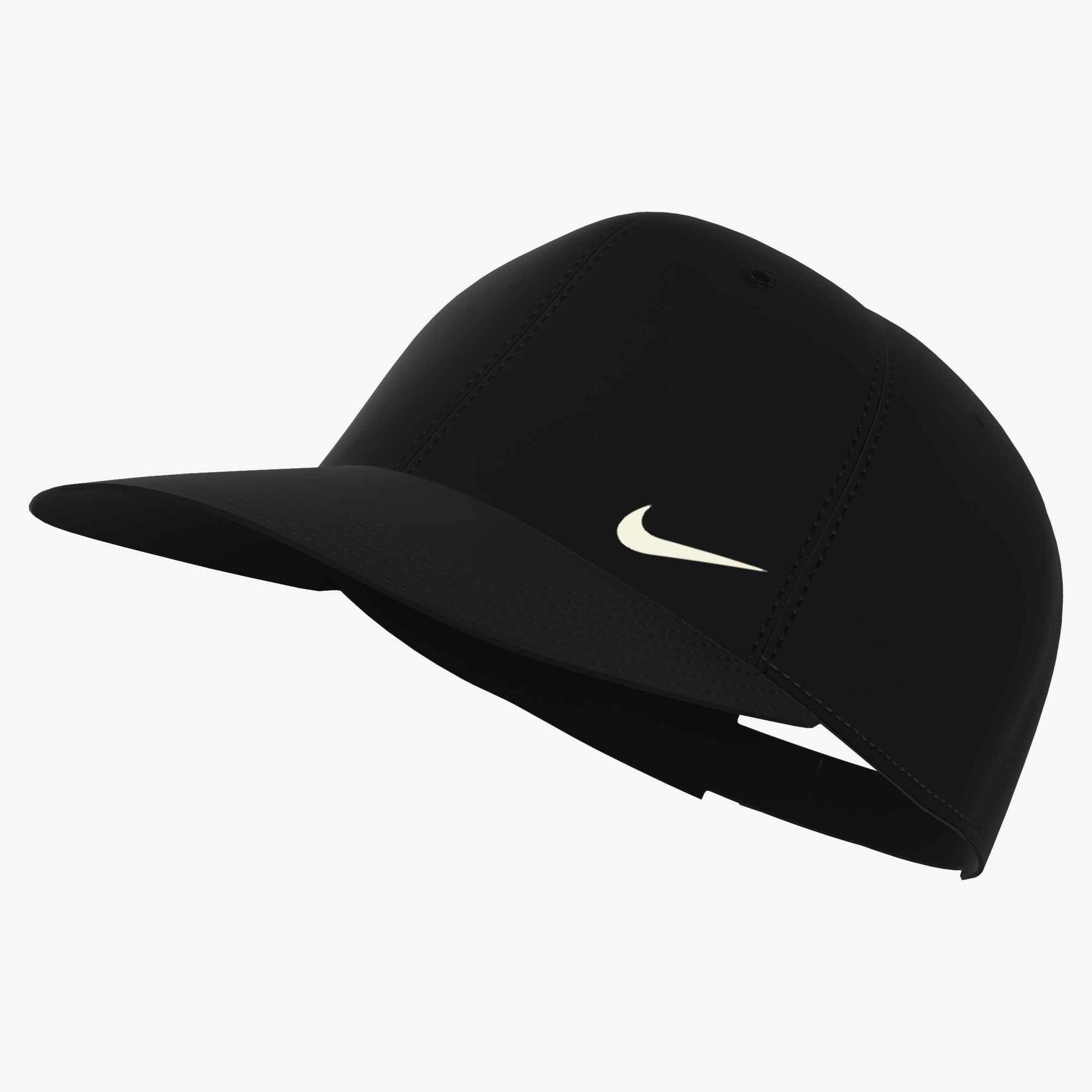 Nike Sportswear Baseball Cap U NK CLUB CAP U CB SM SWSH L mittelhohe Baseball Cap, mit vorgebogenem Schirm, aus glattem Twill