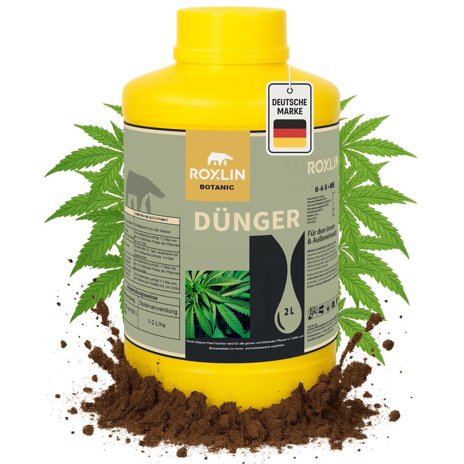 Roxlin Gartendnger Cannabis dnger 2L  Cannabisdnger fr alle Cannabis  Dnger
