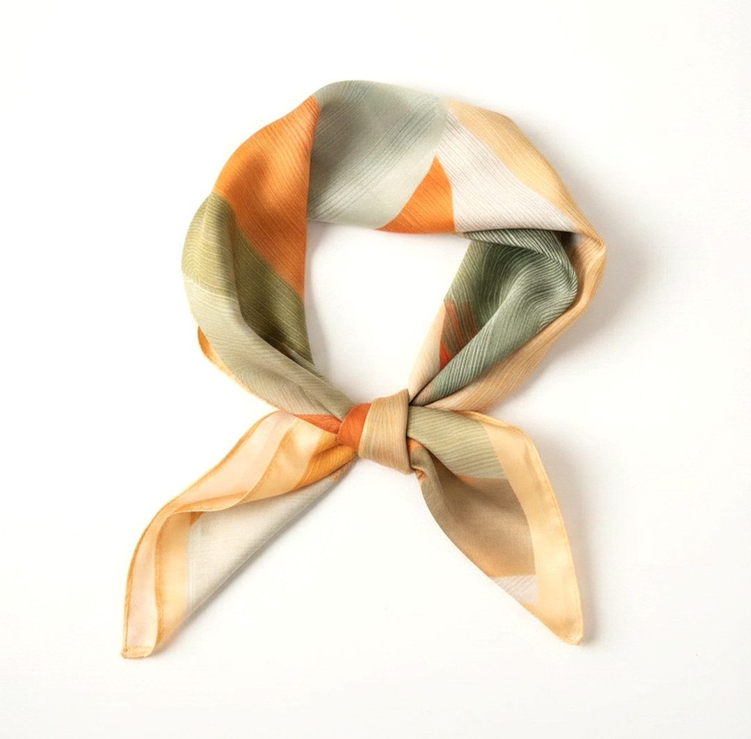 LK Trend & Style Modetuch Quadratisches Tuch 70x70 Seideneffekt, (Hochwertiges Muttertag Geschenk), Seidenoptik, leicht, weich und fließend