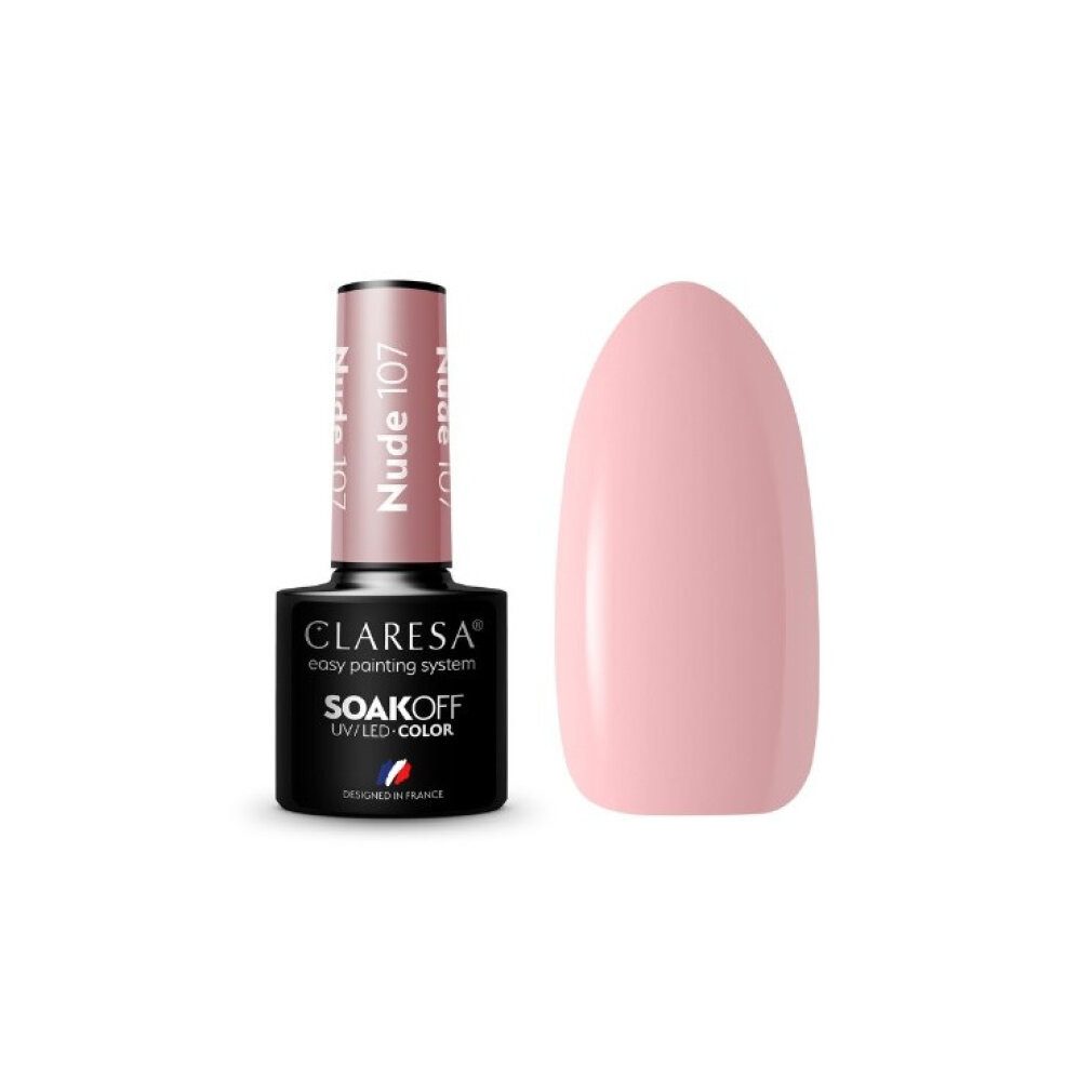 Claresa Nagellack CLARESA Soak Off UV/LED Hautfarbe Hybrid-Lack 107